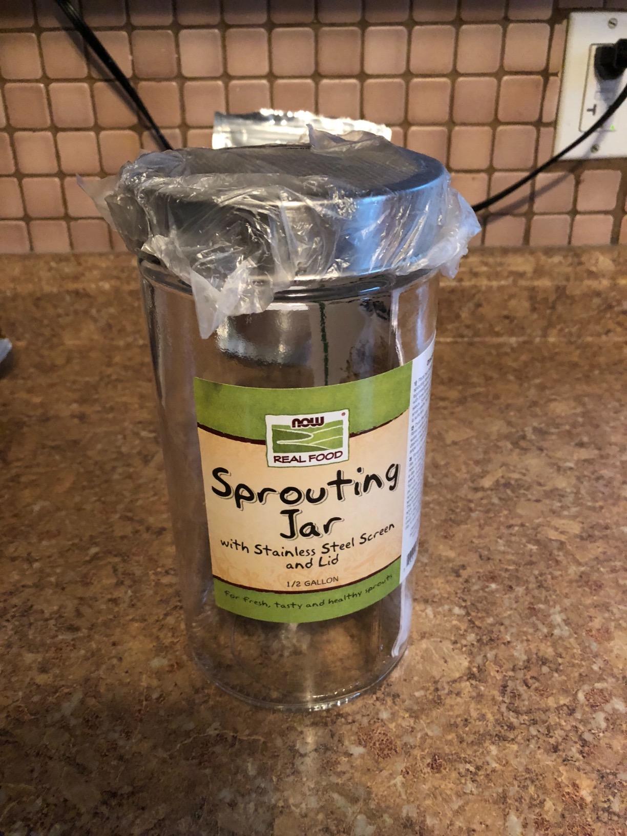 NOW Foods, Sprouting Jar with Stainless Steel Screen, 1 Jar customer photo 2