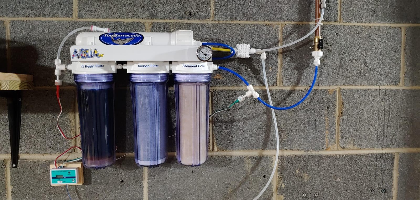The AquaFX Barracuda 100 GPD RO/DI System customer photo 2