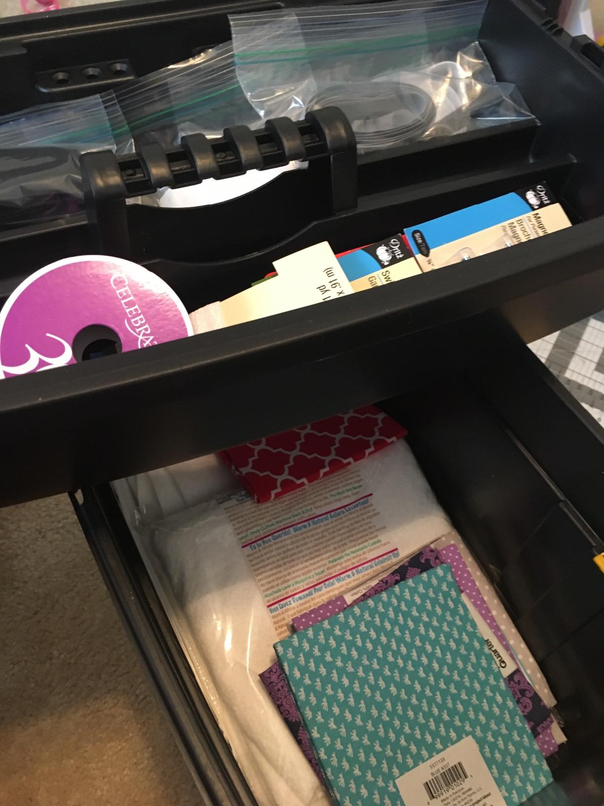 Rolling Tool Box with Wheels, Foldable Comfort Handle, and Removable Top – Toolbox Organizers and Storage by Stalwart customer photo 1