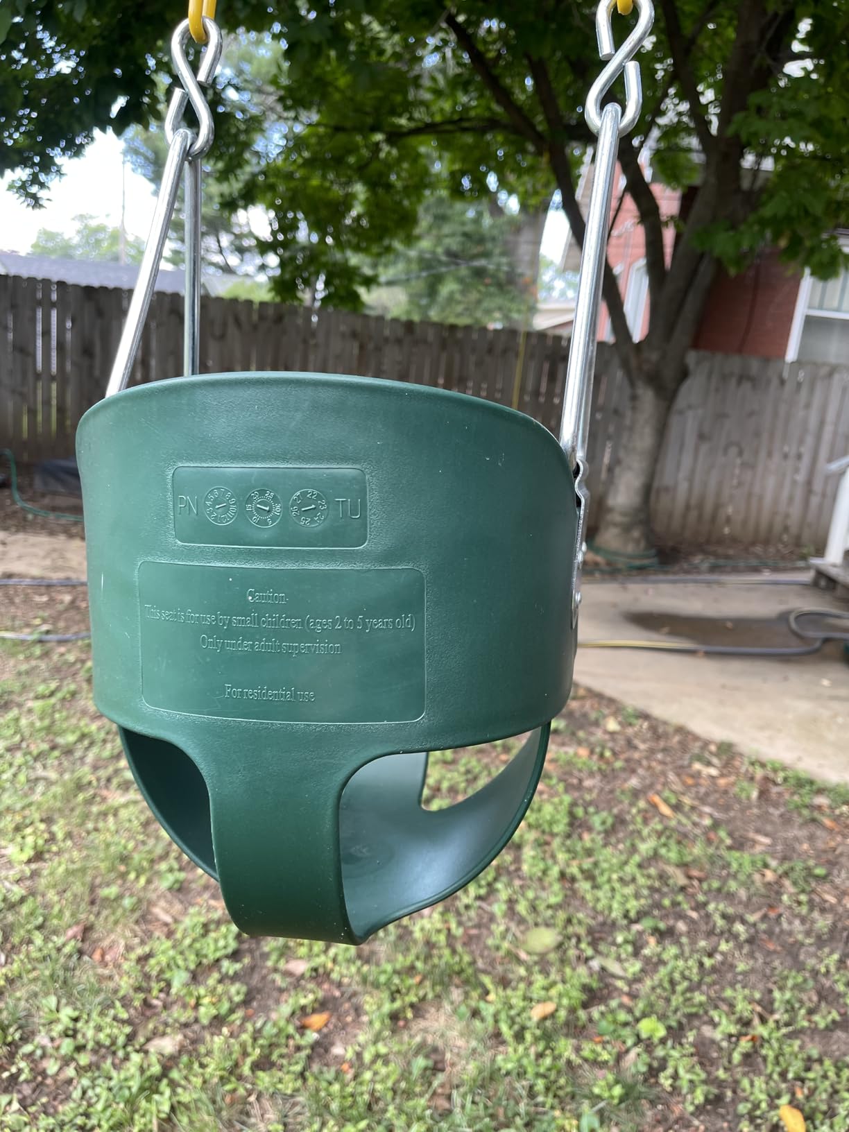 Eastern Jungle Gym Heavy-Duty High Back Full Bucket Toddler Swing, Green customer photo 1