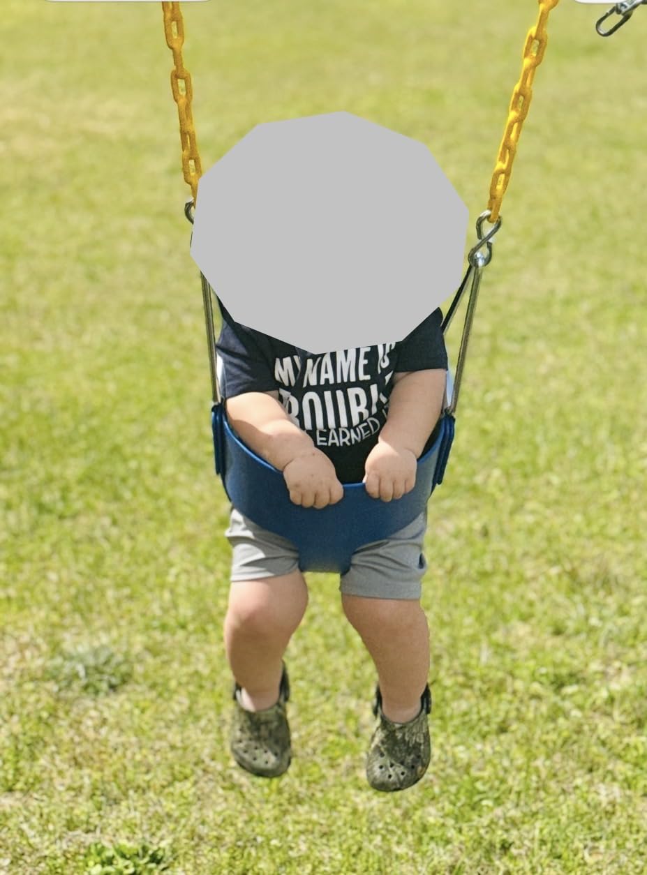 Eastern Jungle Gym Heavy-Duty High Back Full Bucket Toddler Swing, Green customer photo 2