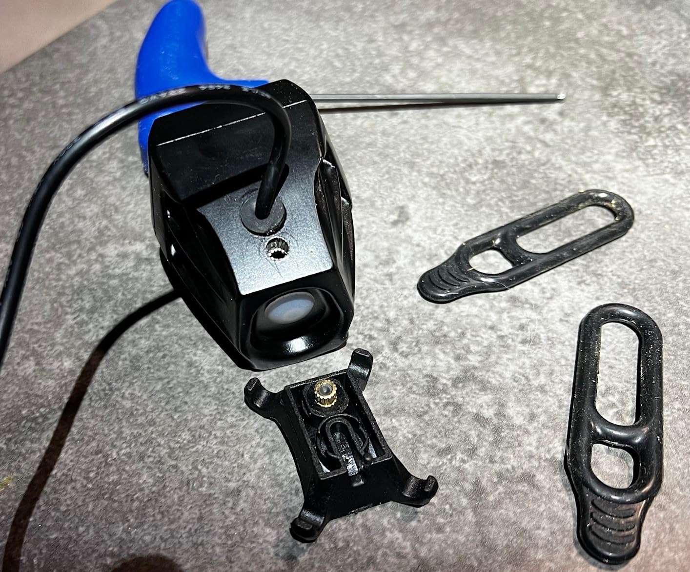 BRIGHT EYES Helios Fully Waterproof 1600 Lumen Rechargeable Mountain, Road Bike, MX Headlight, 6400mAh External Battery (Now 4+ Hours on Bright Beam) - Included: Free Diffuser Lens and Free Taillight customer photo 1