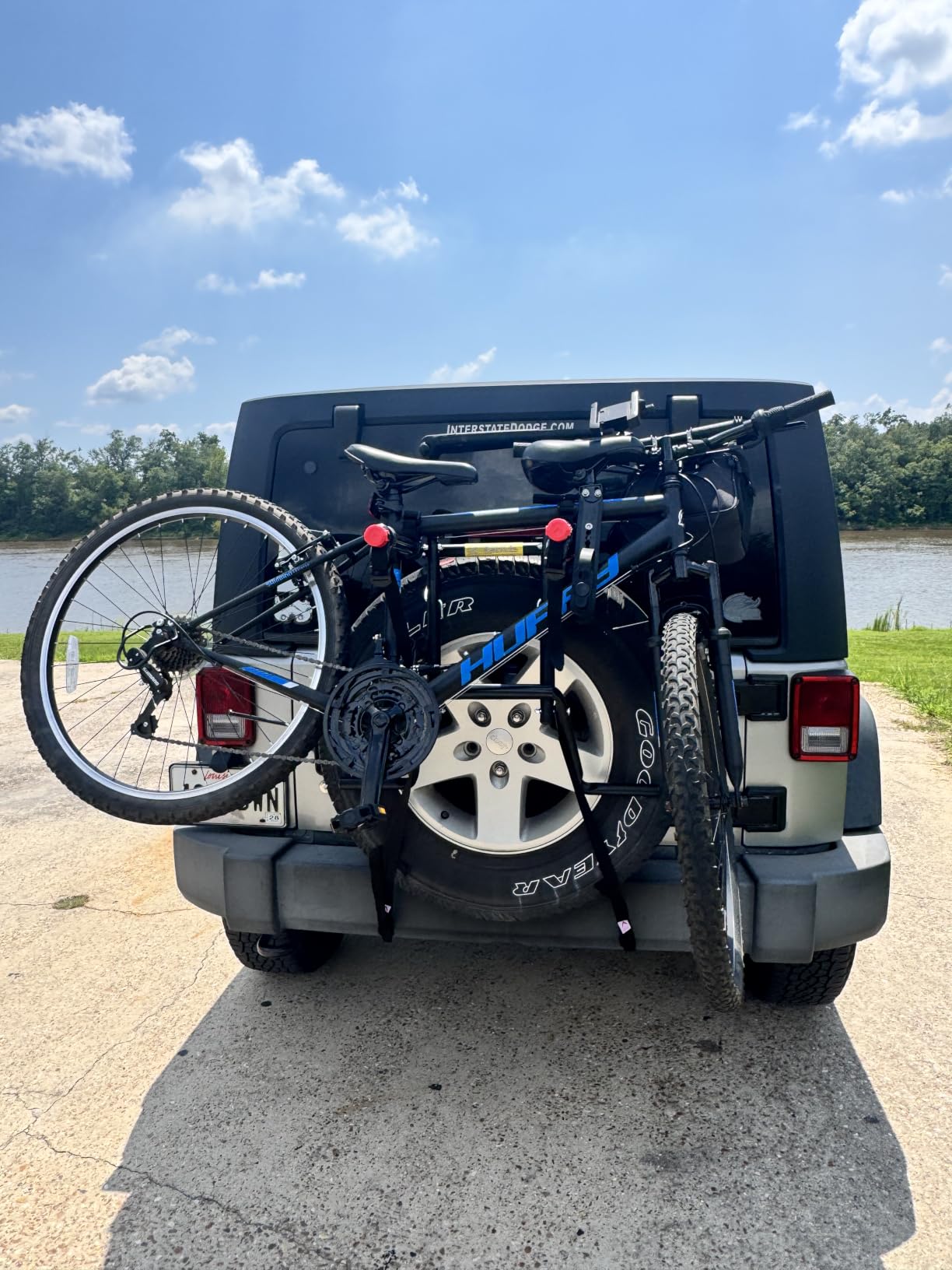 Allen Sports Deluxe 2-Bike Spare Tire Rack , Black customer photo 1