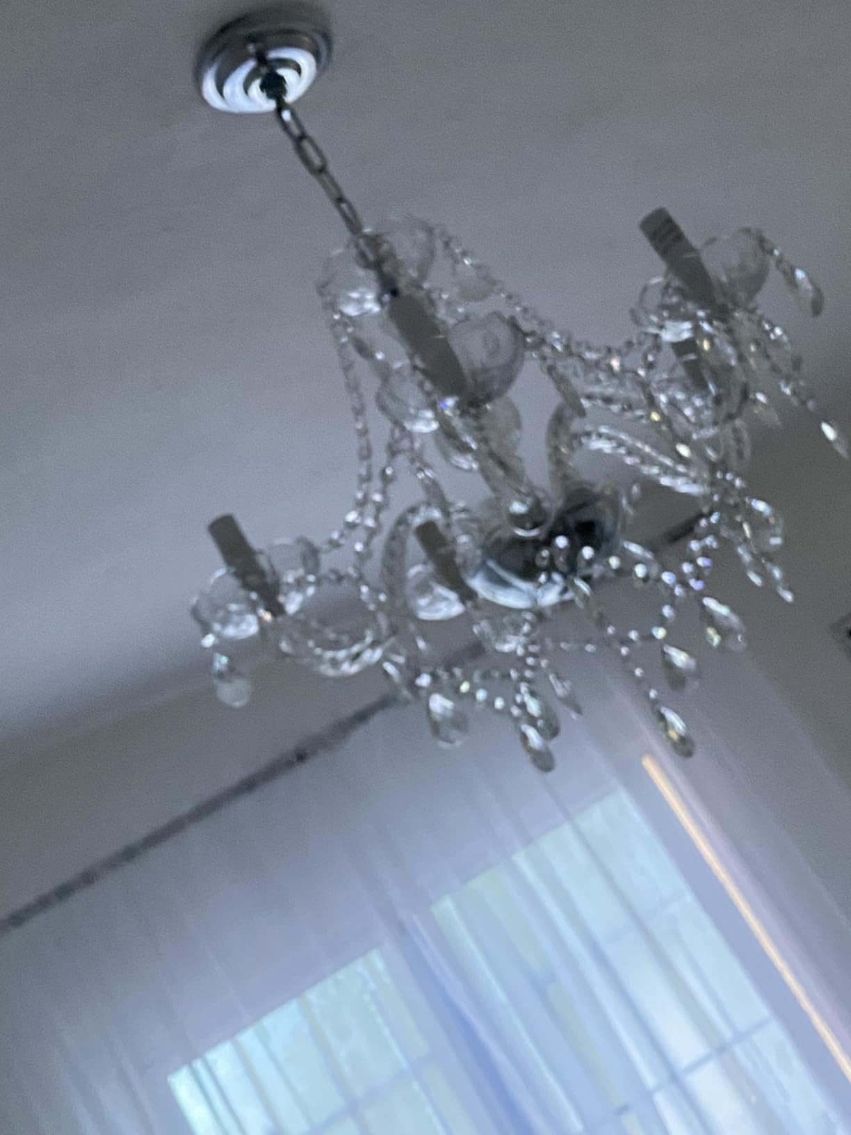 Saint Mossi Modern Contemporary Elegant K9 Crystal Glass Chandelier Pendant Ceiling Lighting Fixture - 5 Lights customer photo 1