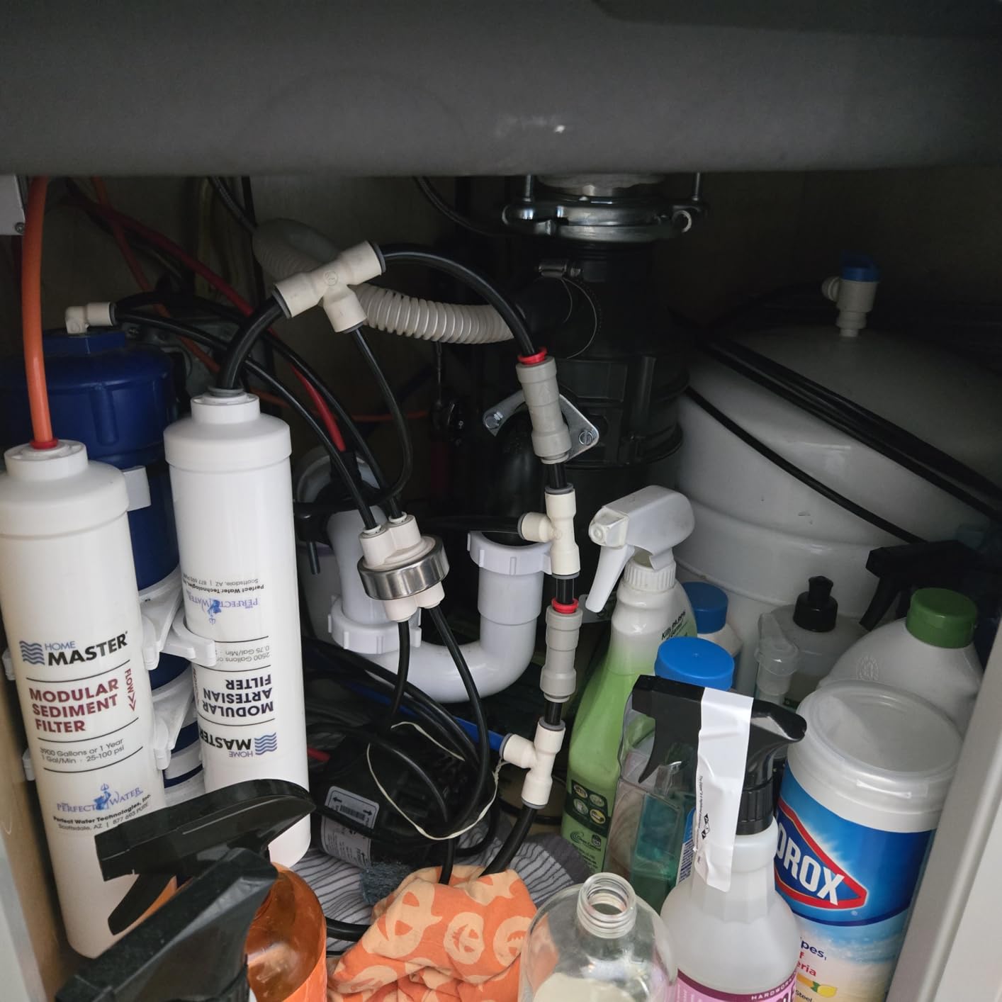 Home Master TMHP-L HydroPerfection RO System, 9-stages, 99% rejection DOW membrane, Patented 2-pass Remineralization, 4.5sec Fill Rate, 1:1 Waste Ratio, UV 99.9% EPA 97952AZ1, Lux Faucet, Fridge Ki customer photo 1