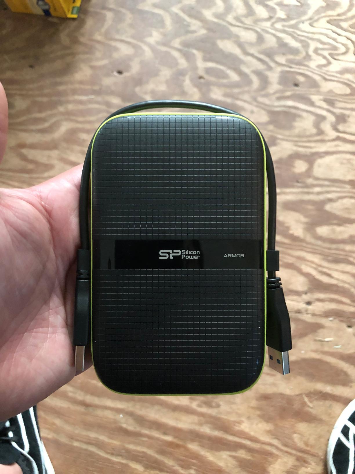 SP Silicon Power 2TB Rugged Portable External Hard Drive Armor A60 Shockproof USB 3.1 Gen1 for PC Mac Xbox and PS4 Black customer photo 2