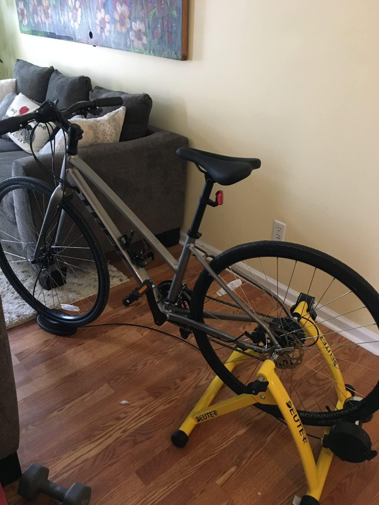 Bike Trainer, Magnetic Bicycle Stationary Stand for Indoor Exercise Riding customer photo 1