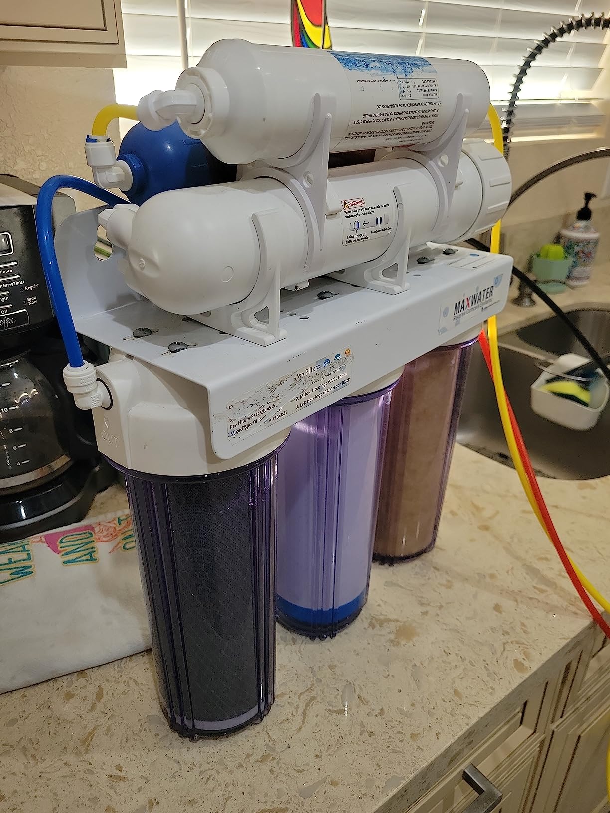 Max Water 6 Stage 100 GPD (Gallon Per Day) RODI (Reverse Osmosis Deionization) Water Filtration System for Aquarium customer photo 1