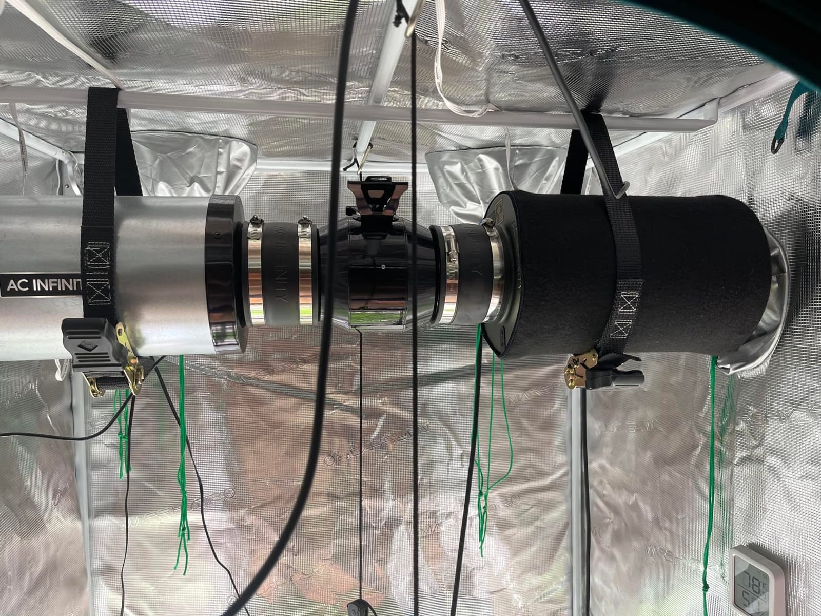 TerraBloom 4 Inch Inline Fan ECMF-100 - Quiet HVAC Grow Tent Fan with Digital Speed Controller- Premium Metal Casing 40-75% Energy Efficient EC Motor - For Large Spaces customer photo 2