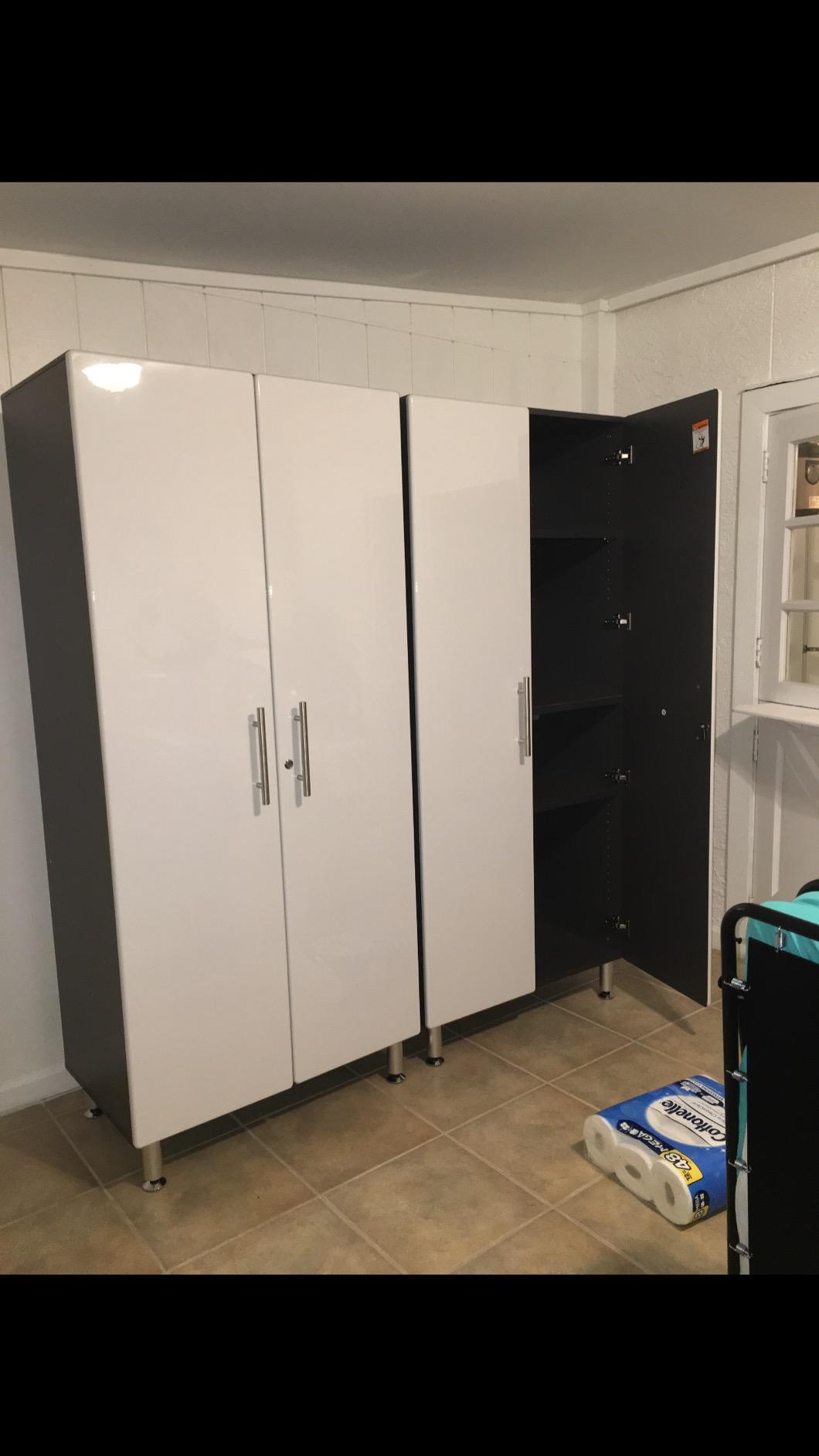 Ulti-MATE UG22620W 2-Piece Tall Garage Cabinet Kit in Starfire White Metallic customer photo 1