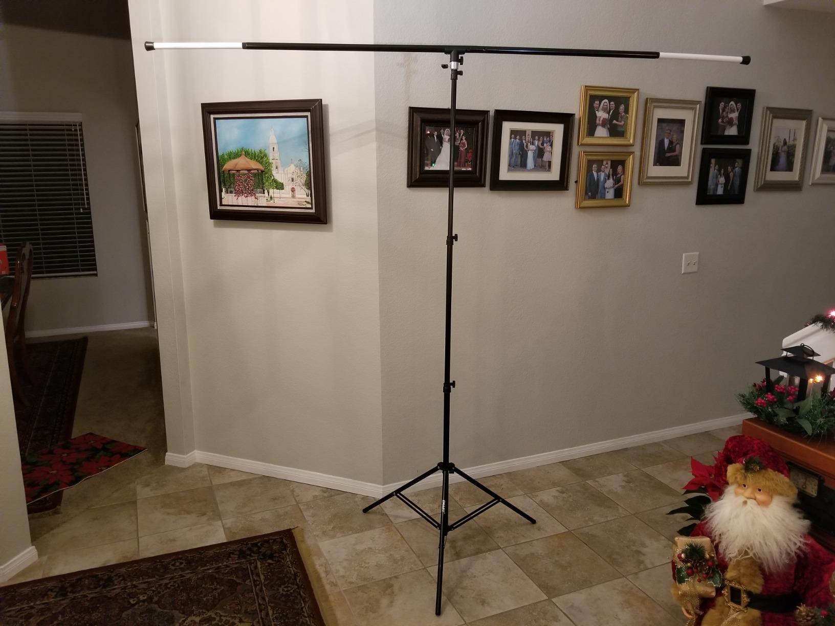 EMART 8.5 x 5ft Portable T-Shape Backdrop Stand, Back Drop Stand for Party customer photo 2