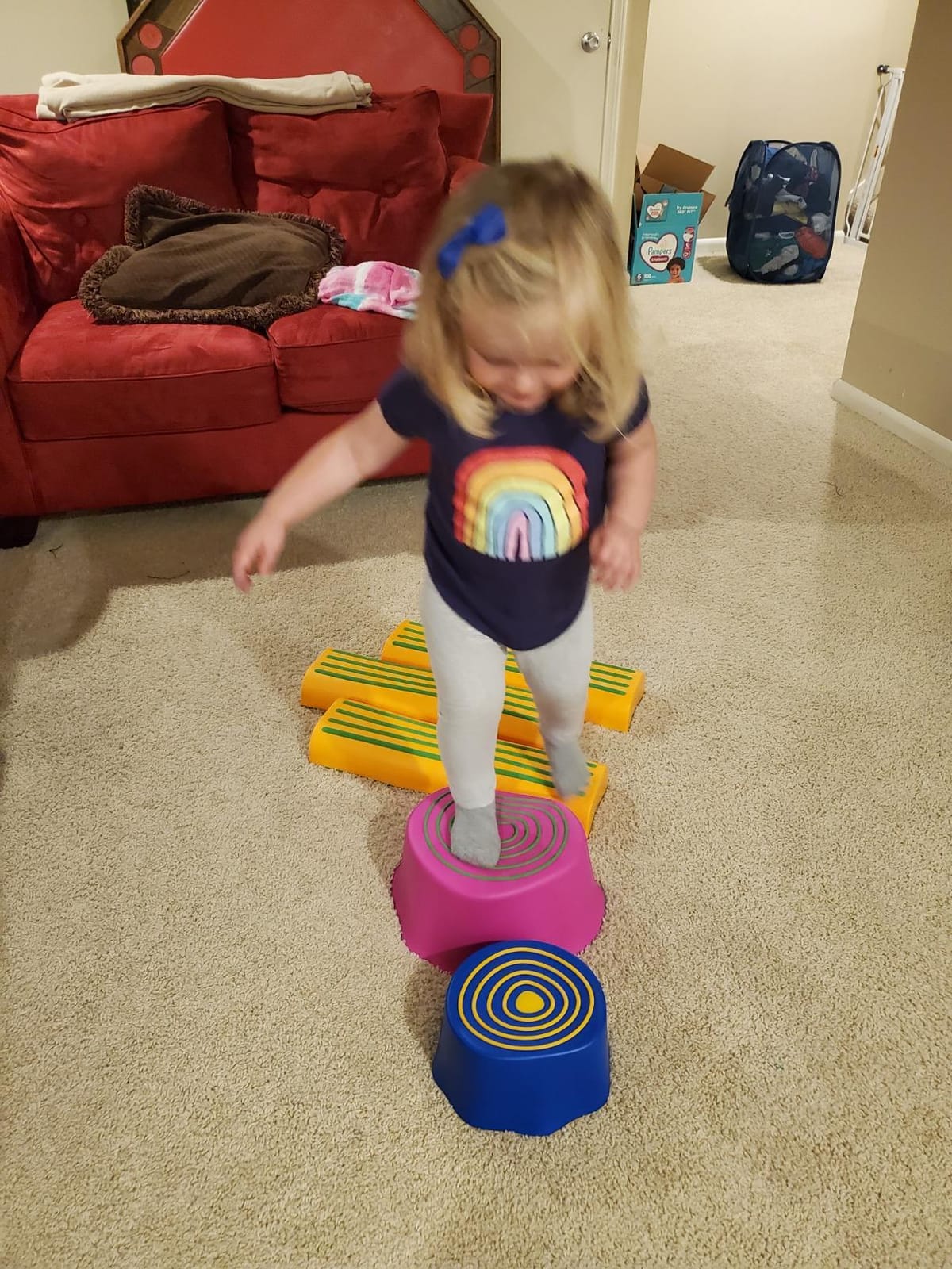 edxeducation Step-a-Trail - 6 Piece Backyard Obstacle Course for Kids - Indoor and Outdoor - Build Coordination and Confidence - Physical and Sensory Play customer photo 2