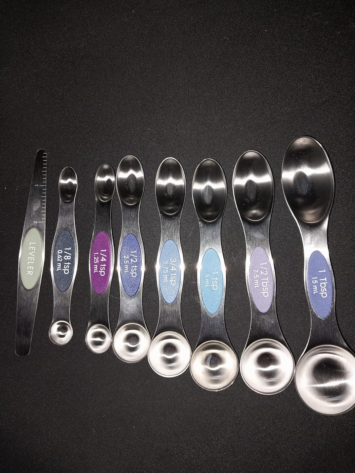 Spring Chef Magnetic Measuring Spoons Set of 8 for Kitchen, Multicolor customer photo 2