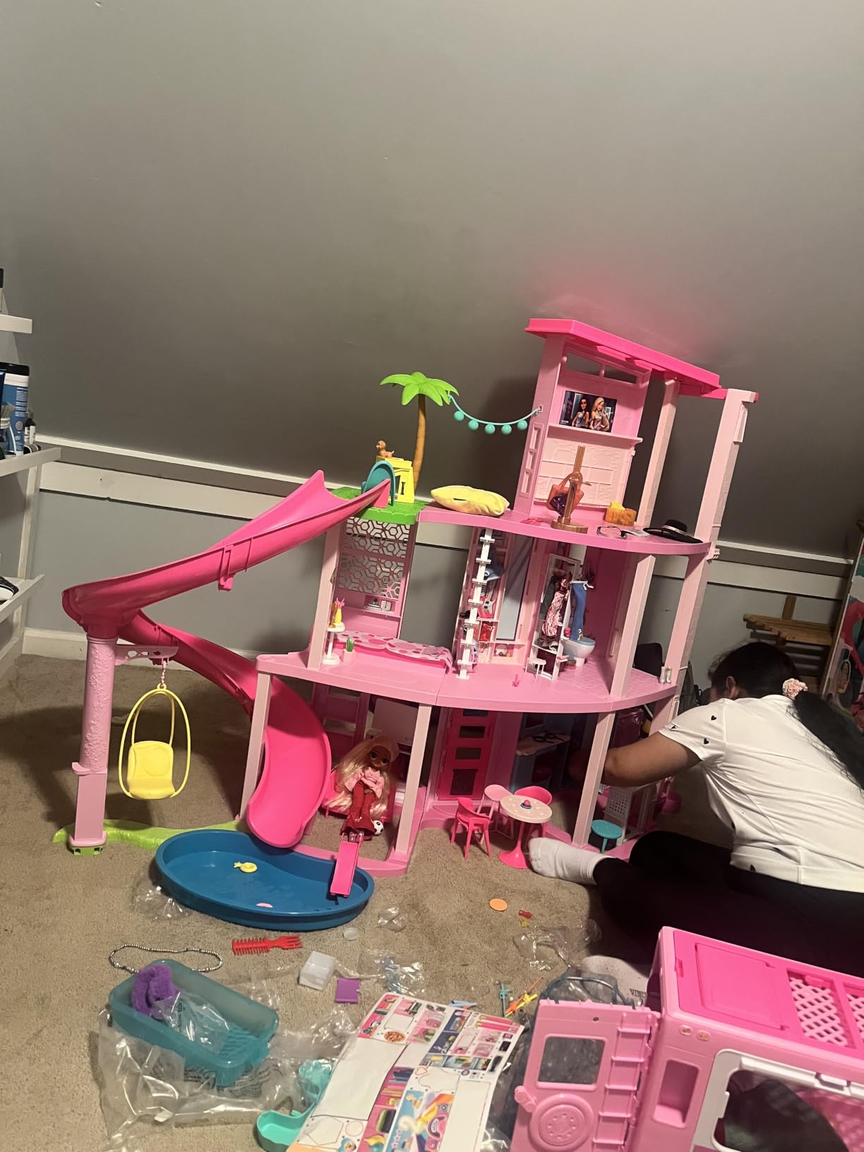 Barbie 3-in-1 DreamCamper Vehicle, Approx. 3-ft, Transforming Camper with Pool, Truck, Boat and 60 Accessories, Makes a Great Gift for 3 to 7 Year Olds customer photo 1