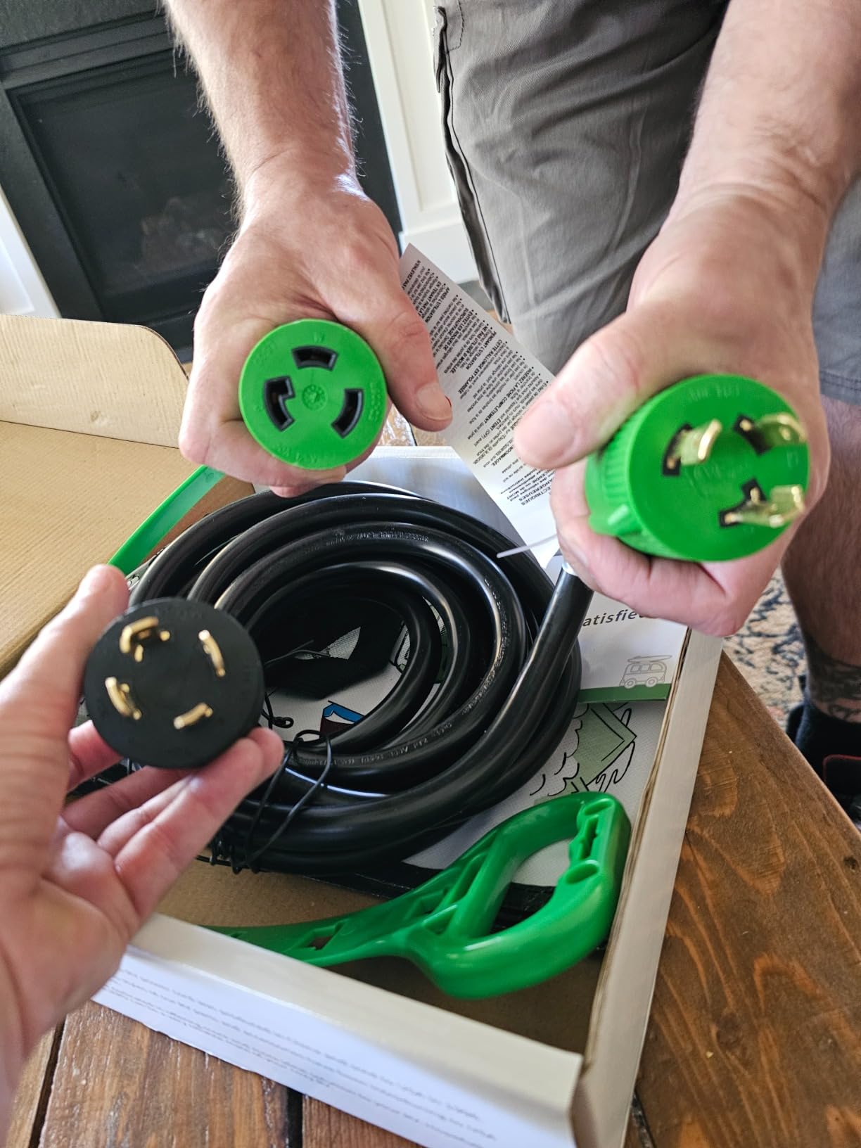 RVGUARD 4 Prong 30 Amp 25 Foot Generator Extension Cord, ETL Listed customer photo 1