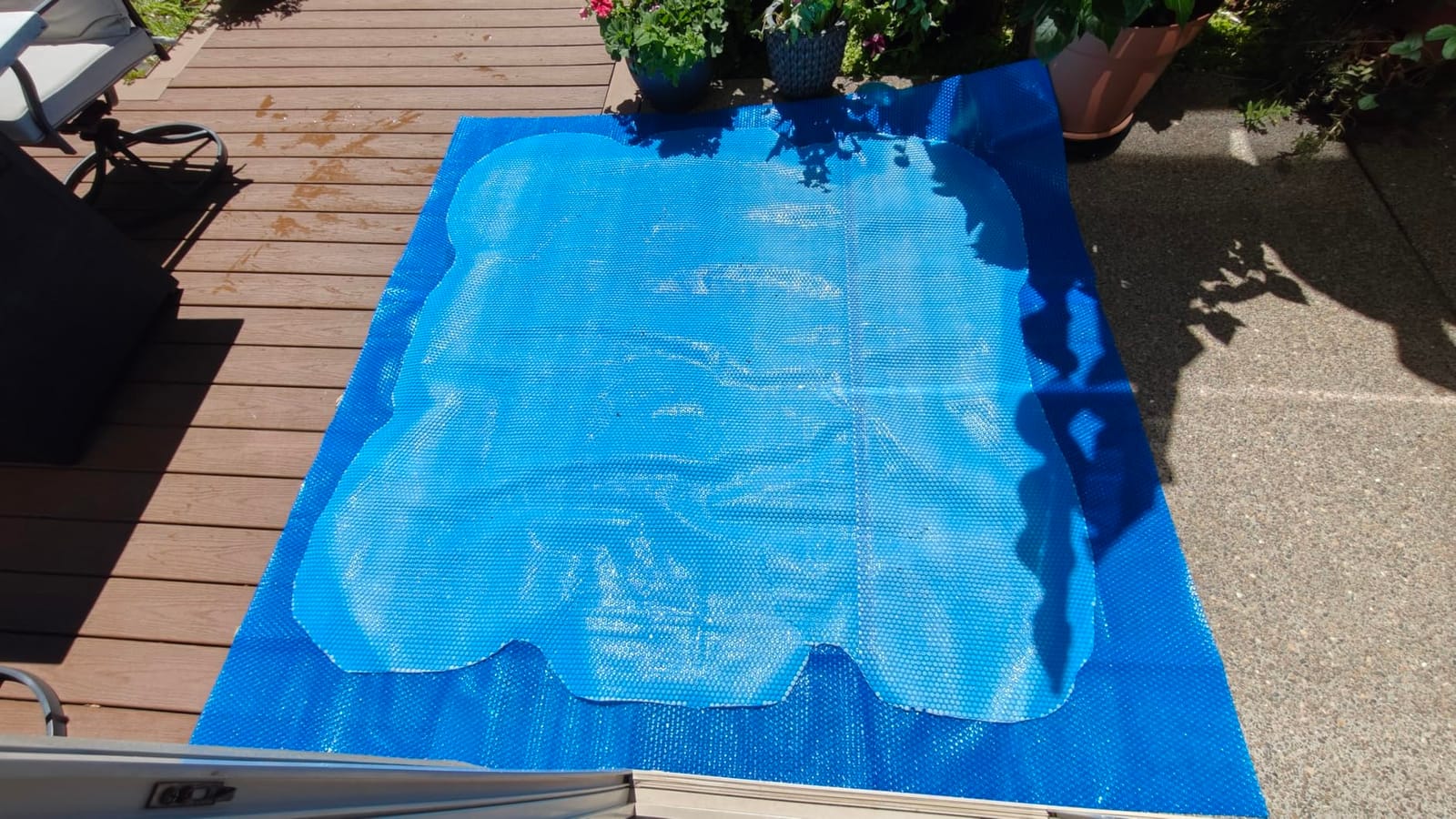 BigXwell Heavy-Duty Solar Pool Cover 12x24ft - 16Mil Blue customer photo 2