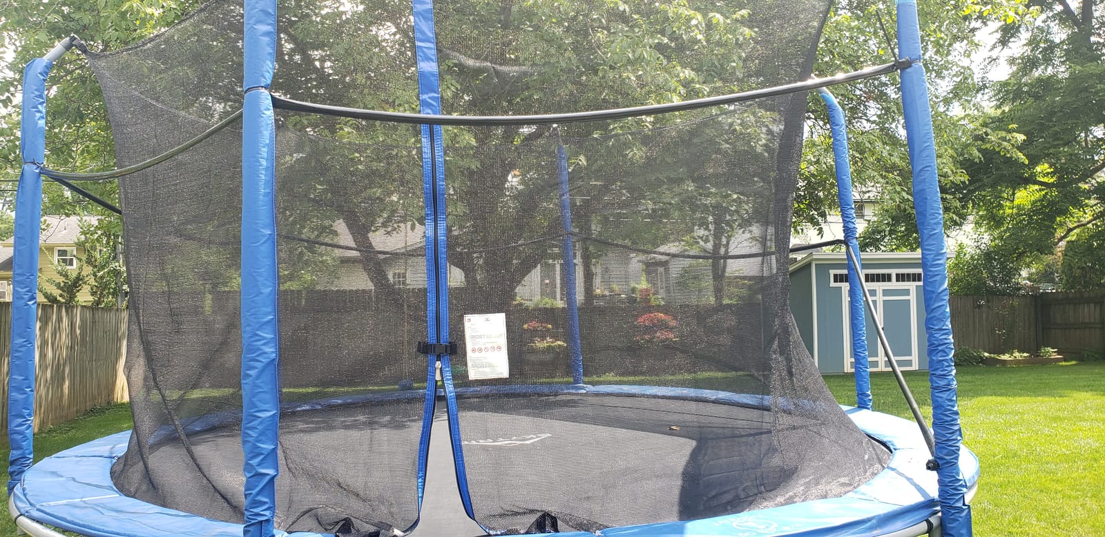 Cliselda Round Trampoline Replacement Safety Net for 6 Straight Poles customer photo 1
