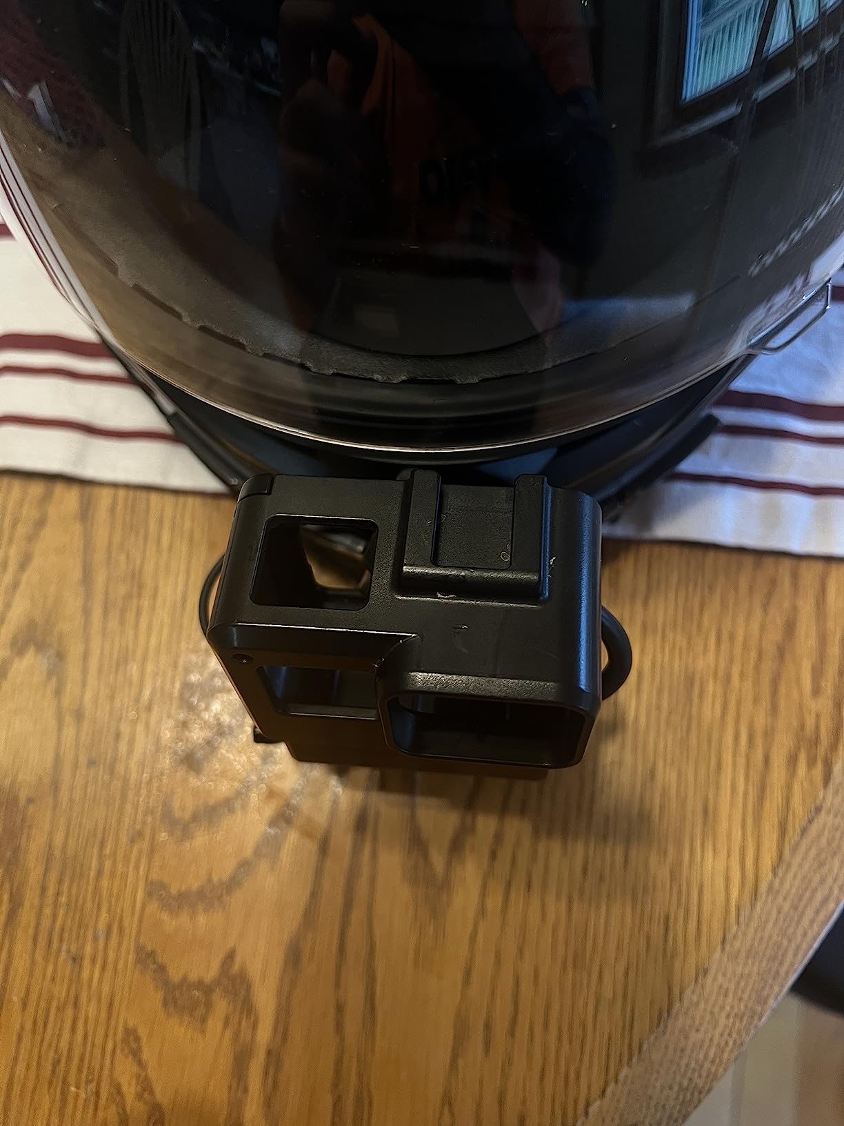 Universal Motorcycle Helmet Chin Mount with Adhesive Pads & Safety Tether customer photo 2