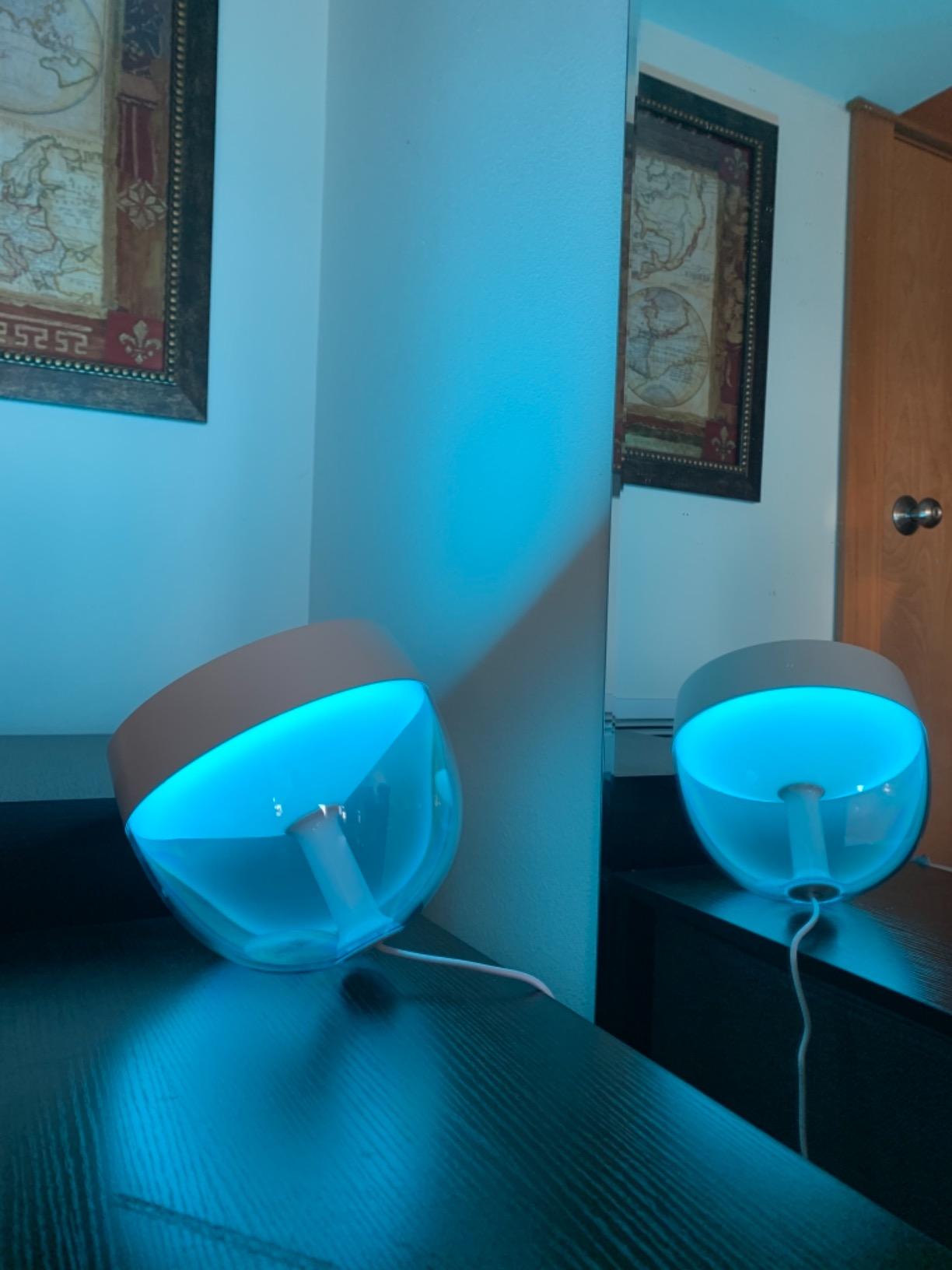 Philips Hue Iris Smart Table Lamp, Gold - White and Color Ambiance LED Color-Changing Light - 1 Pack - Control with Hue App - Compatible with Alexa, Google Assistant, and Apple Homekit customer photo 1