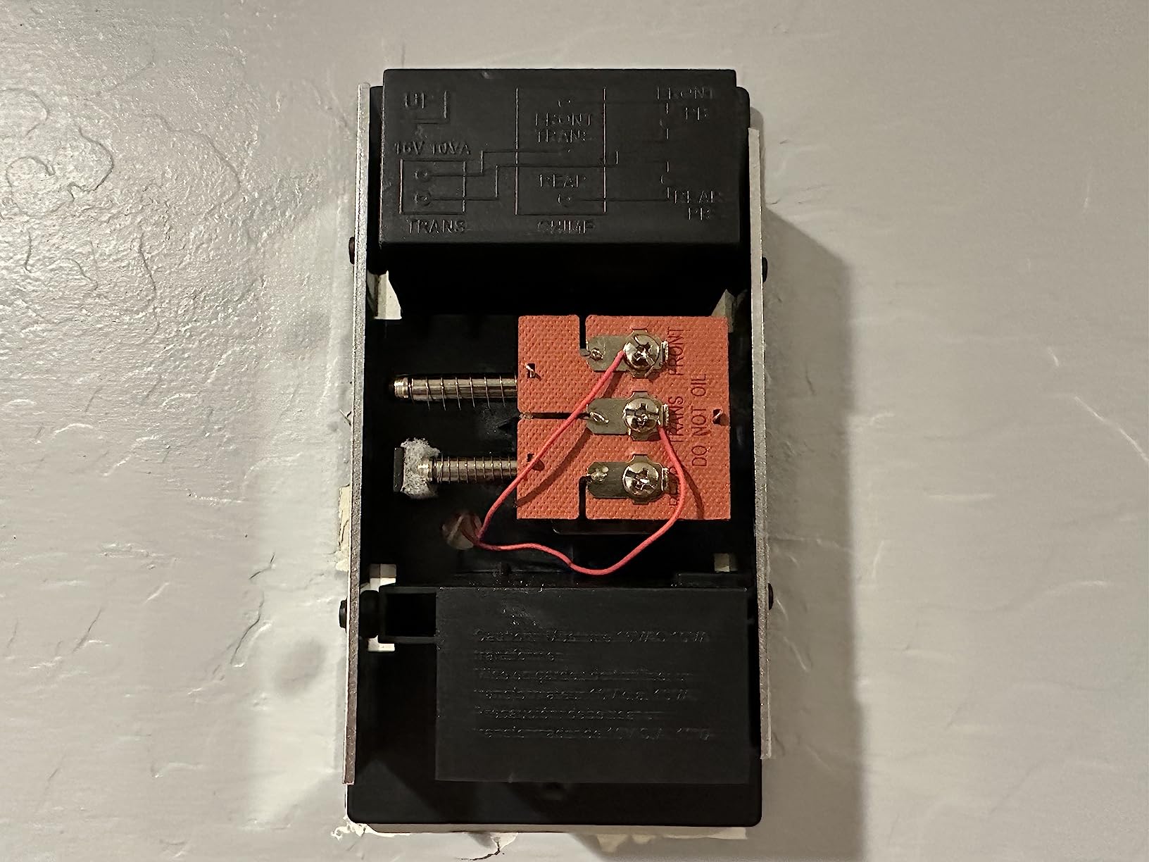 Wired Doorbell Chime, 16V 10VA Front and Rear Door Chime, Classic Style customer photo 1