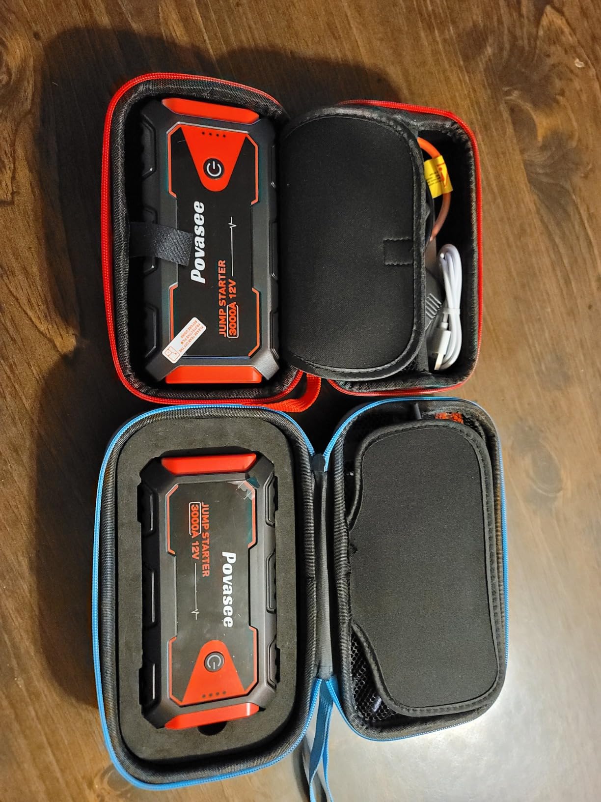Povasee Jump Starter 5000A Car Jumper Starter, Model A30 12V Jump Box for Car Battery up to 10L Gas or 8L Diesel Engine Battery Jumper Starter Portable with USB Dual Output/LED Light/Storage Case customer photo 1