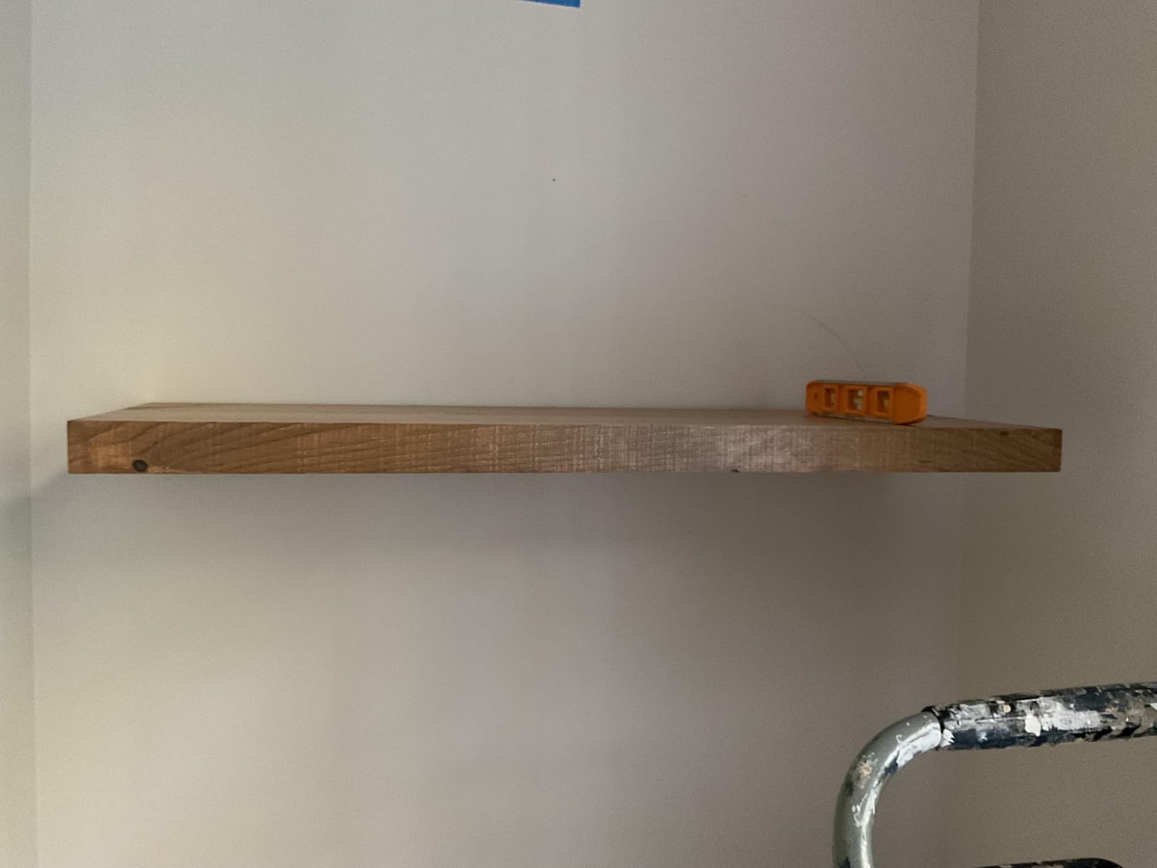 URBANDI, Rustic Floating Shelves, Set of 2, Hidden Bracket, Solid Wood, Heavy Duty, Wall Mounted Shelves, (Brown, 24Wx12D) customer photo 1