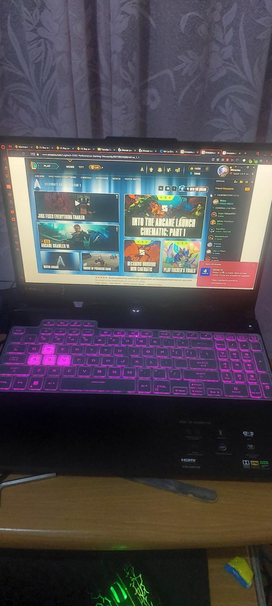 ASUS TUF Gaming F15 (2022) Gaming Laptop, 15.6†FHD 144Hz Display, GeForce RTX 3050, Intel Core i5-12500H, 16GB DDR4, 512GB PCIe SSD, Wi-Fi 6, Windows 11, FX507ZC-ES53,Mecha Gray customer photo 1