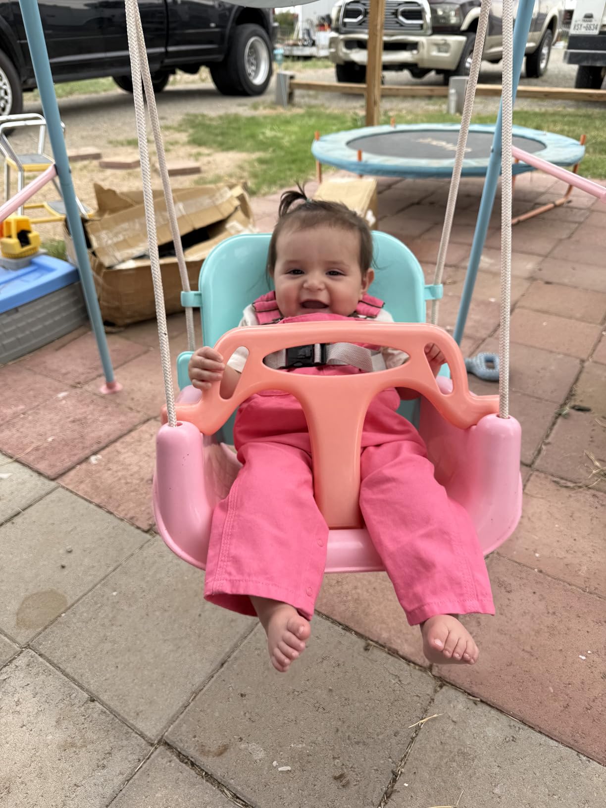 Foldable Toddler Swing Set for Indoor & Outdoor Use customer photo 2