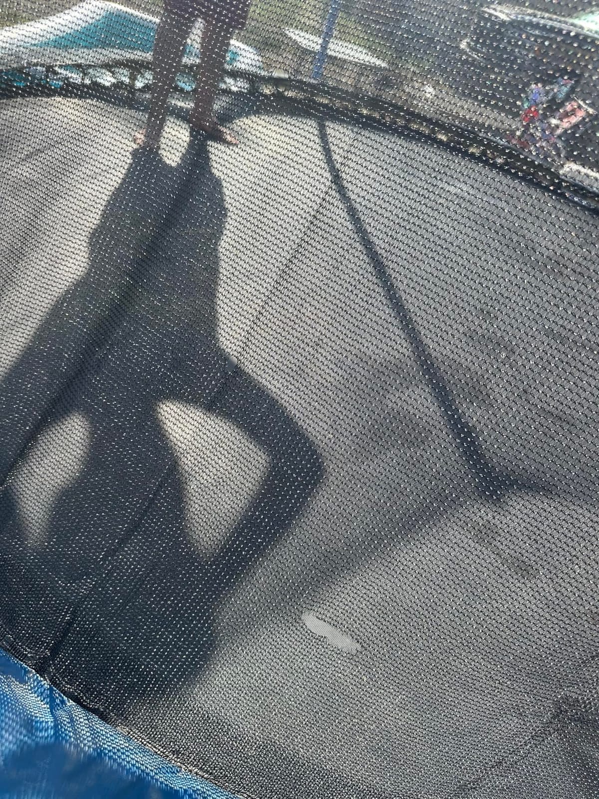 Trampoline Net Replacement Trampoline Safety Round Frame Enclosure Weather Resistant Breathable Net with Double Headed Zippers customer photo 1