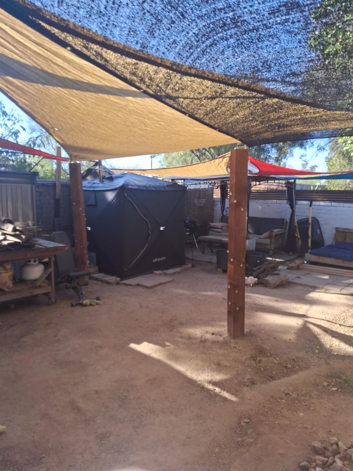WILLOWYBE Outdoor Sauna Tent Pro - 4-Person, All-Weather, Insulated, Solid, Panoramic View, Easy Setup customer photo 1