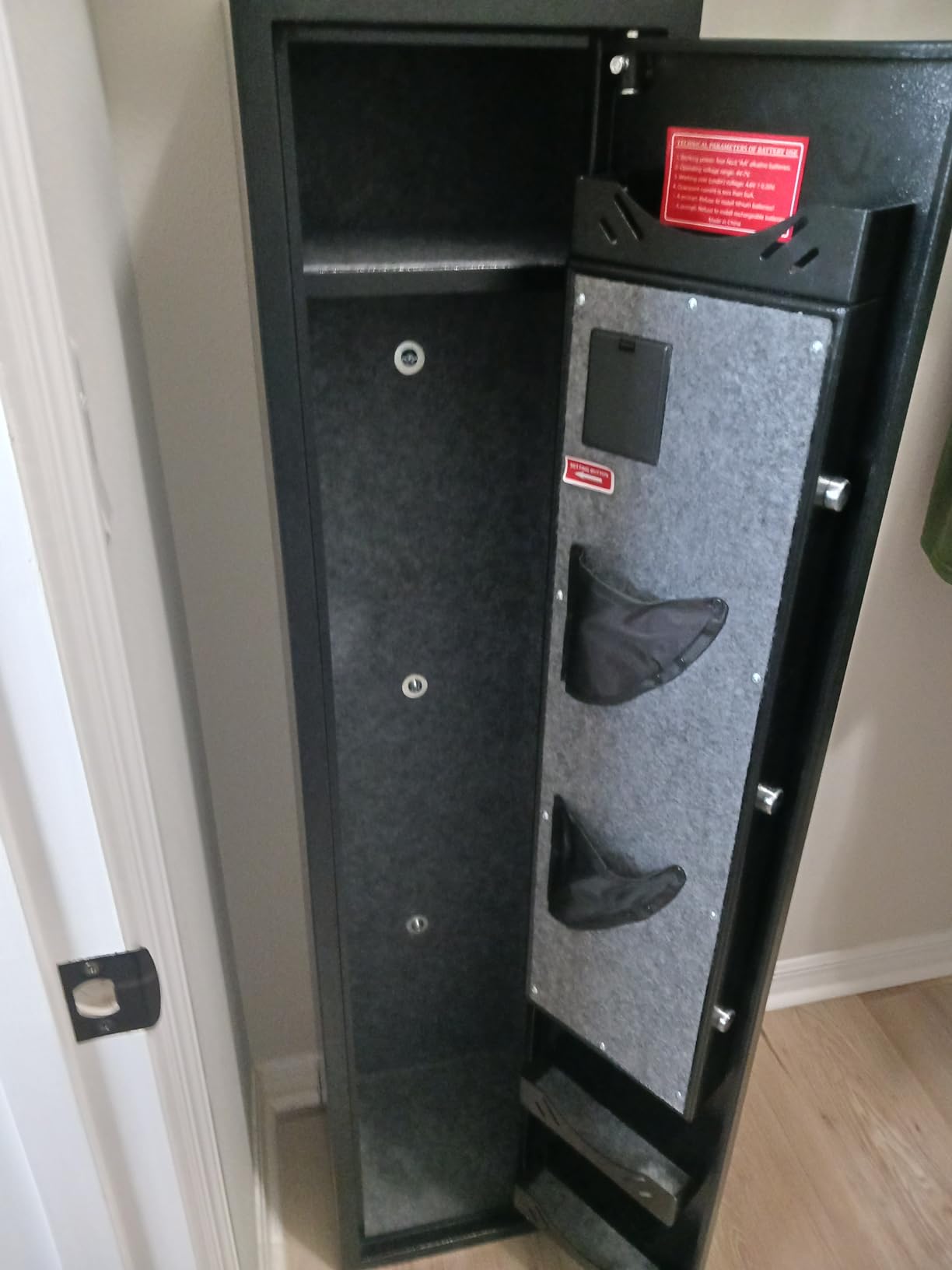 3-5 Fireproof Gun Safe, Quick Access Digital Rifle Gun Safes for Home Rifle and Pistols, Long Gun Safes for Rifles and Shotguns with Touchscreen Pad, Mute Function, Dual Alarm & Metal Box customer photo 1