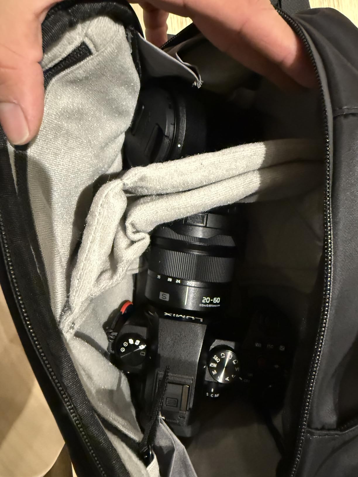 TAAOKA Camera Sling Bag,Waterproof Camera Case with Tripod Holder,Lightweight DSLR/SLR/Mirrorless Camera Bags Crossbody for photographers-Black customer photo 2