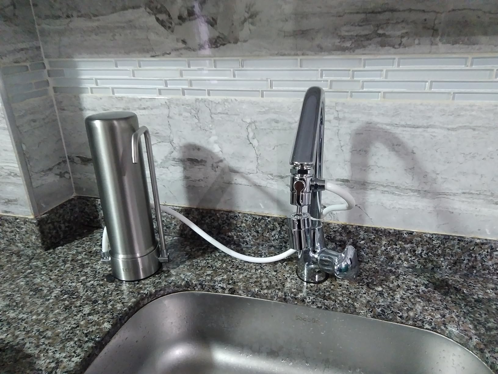 LCF Upgrade 6-Stage Stainless Steel Water Filter for Sink Faucet, 2 Filters customer photo 1
