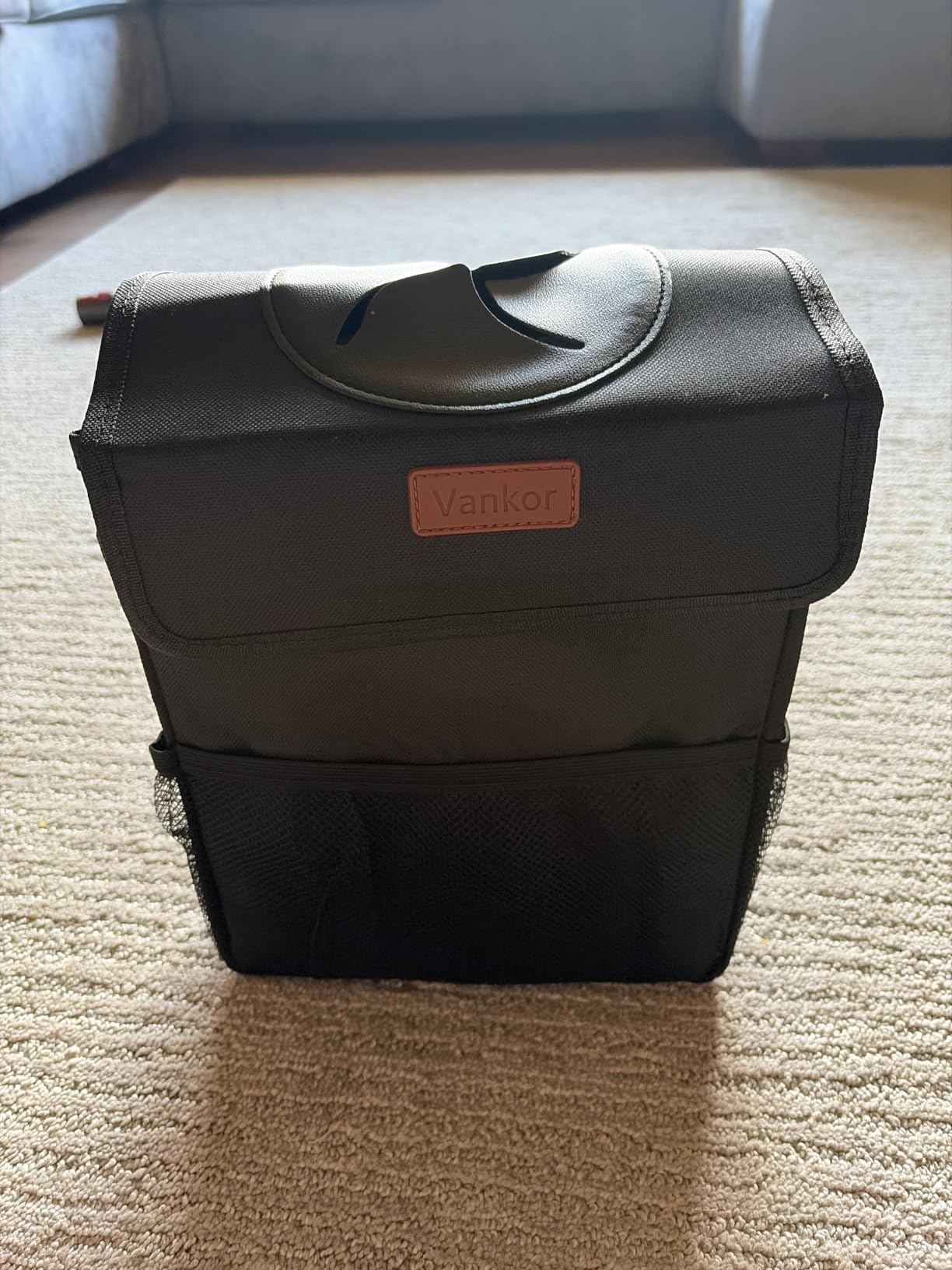 Vankor Car Trash Can with Lid Leak Proof Car Accessories for Women customer photo 2
