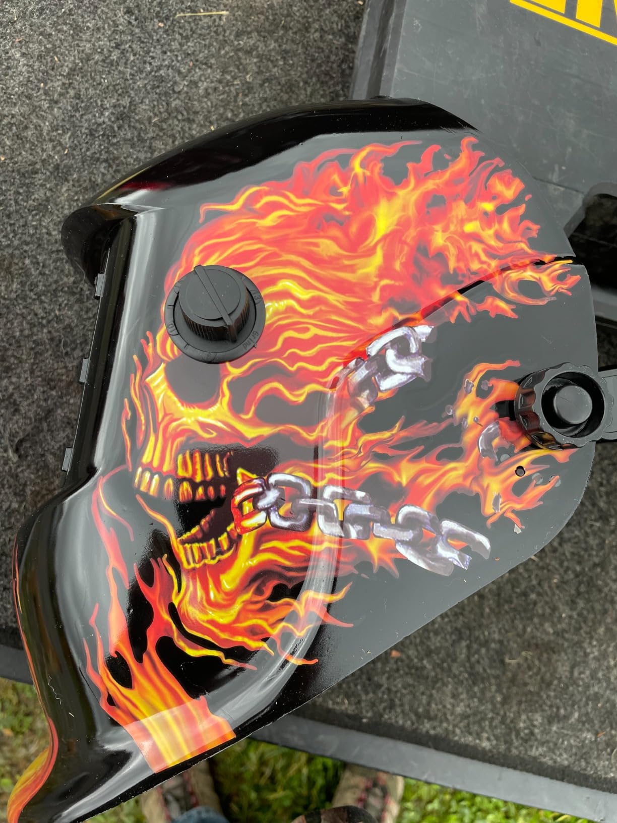 Welding Helmet Auto Darkening : BESTCLUB True Color Solar Powered Hood with Adjustable Shade Range 4/9-13 for Mig Tig Arc Welder Mask customer photo 1