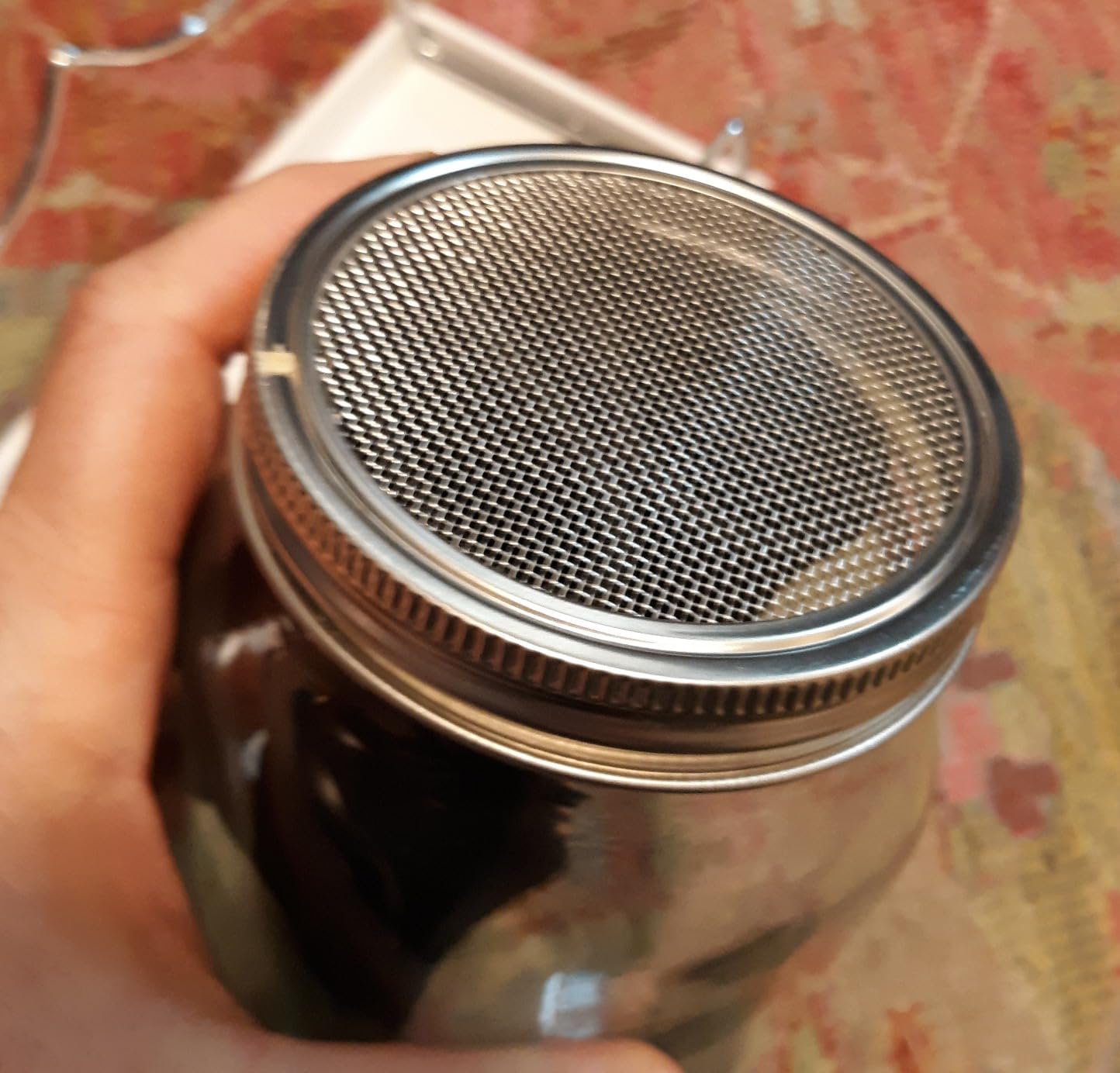 Sprouting Jar Kit Seed Sprouter Set for Growing Broccoli, Alfalfa, Mung Bea, Premium Stainless Steel Screen Sprout Lids, 2 Wide Mouth Mason Jars, Blackout Sleeves, Tray, Stand and Canning Brush customer photo 1