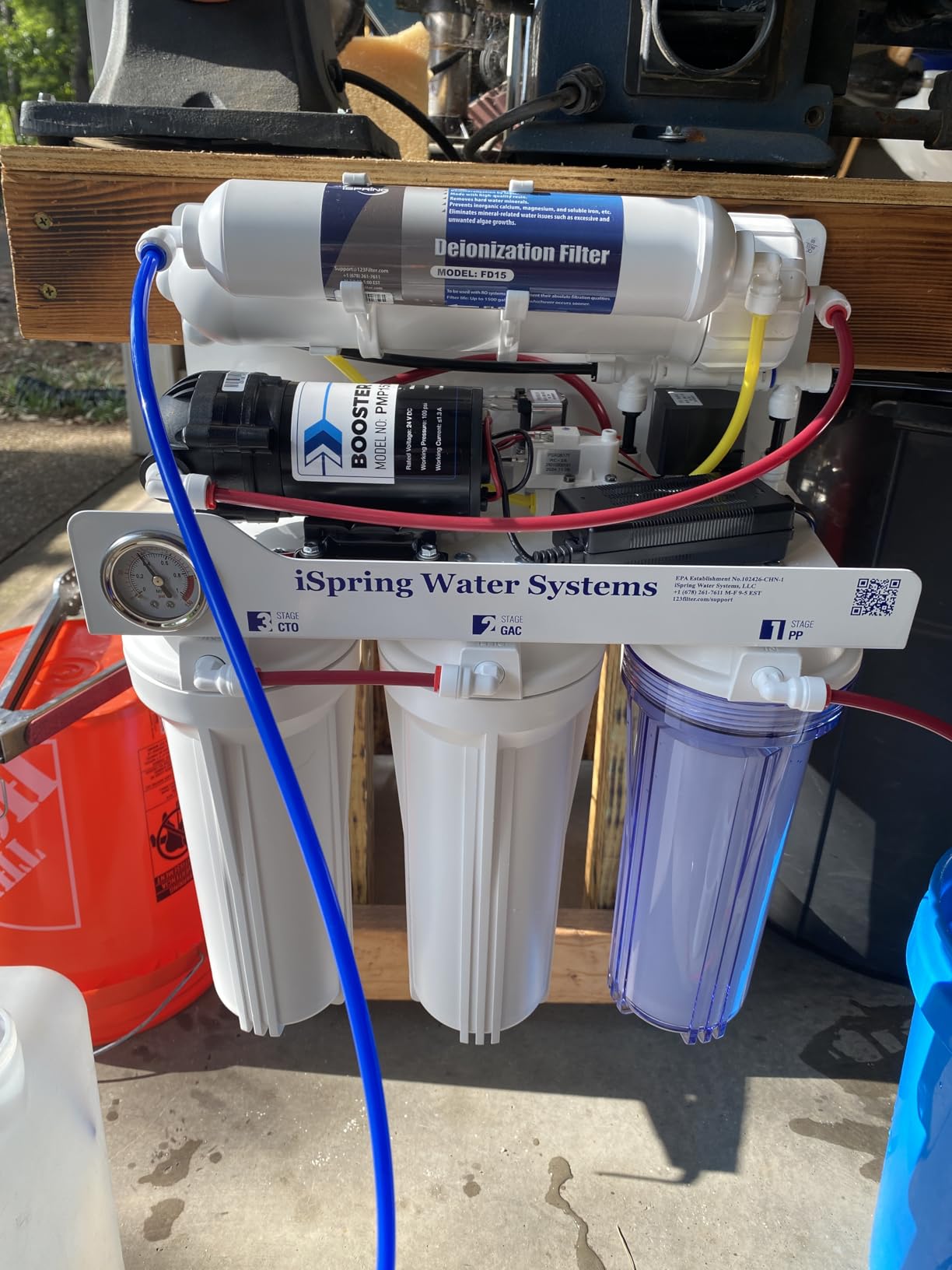iSpring RCC1D Tankless RO/DI System - 5-Stage, 150 GPD for Aquarium customer photo 1