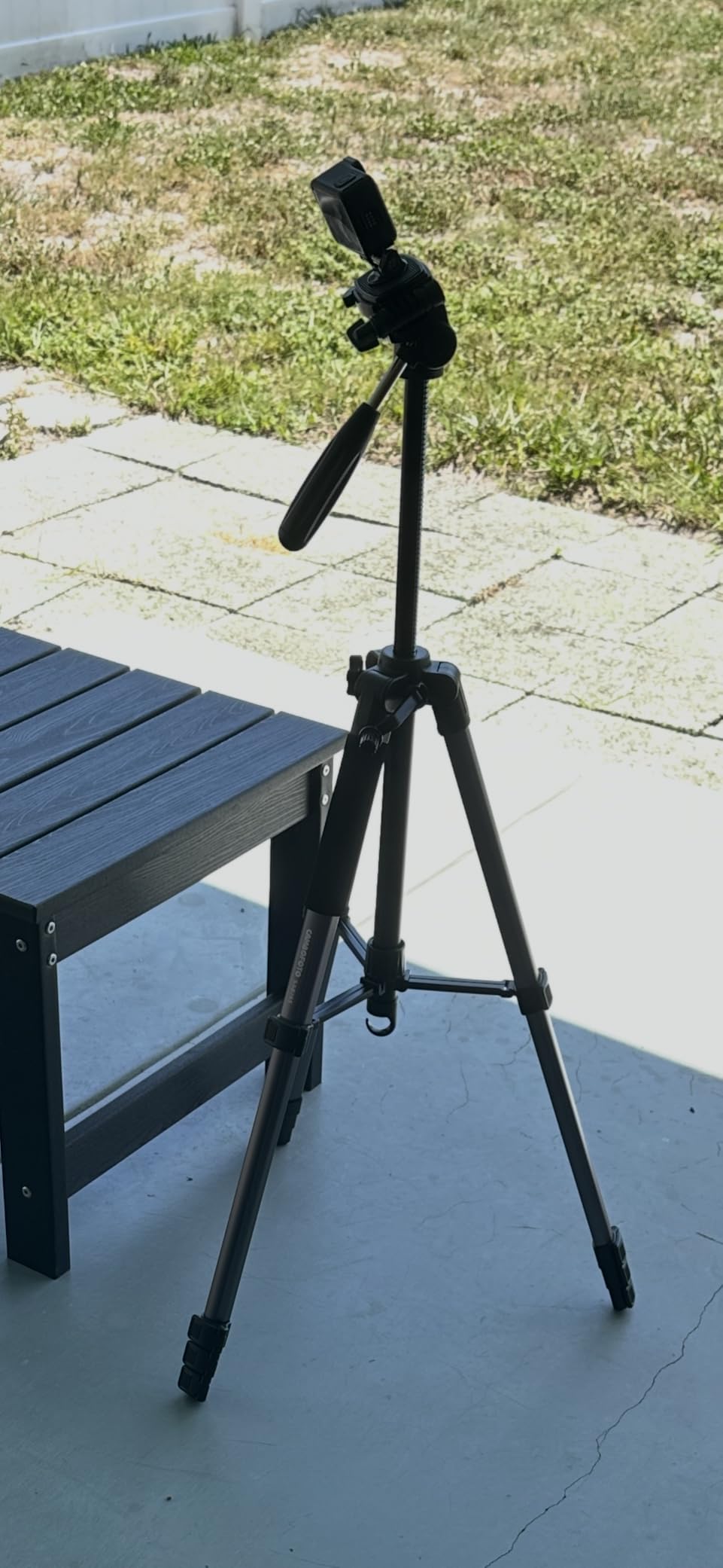 CAMBOFOTO 74″ Camera Tripod, Phone Tripod for iPhone Lightweight Tripod customer photo 2