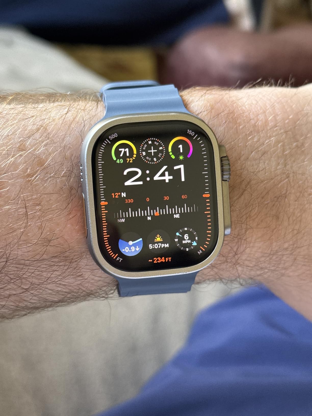 Apple Watch Ultra 2 [GPS + Cellular 49mm] Smartwatch with Rugged Titanium Case & Indigo Alpine Loop Medium. Fitness Tracker, Precision GPS, Action Button, Extra-Long Battery Life customer photo 1