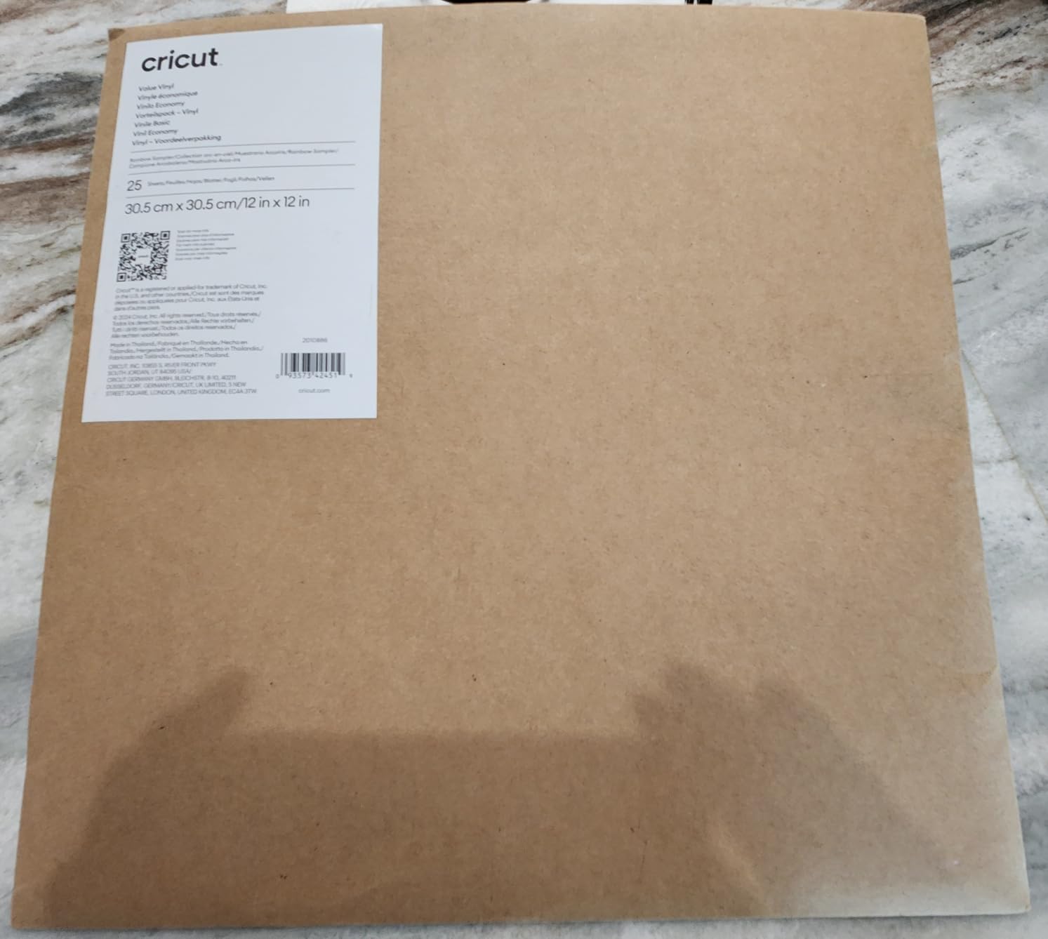 Cricut Value Permanent Vinyl-Rainbow Sampler (12in x 12in Sheets) customer photo 2