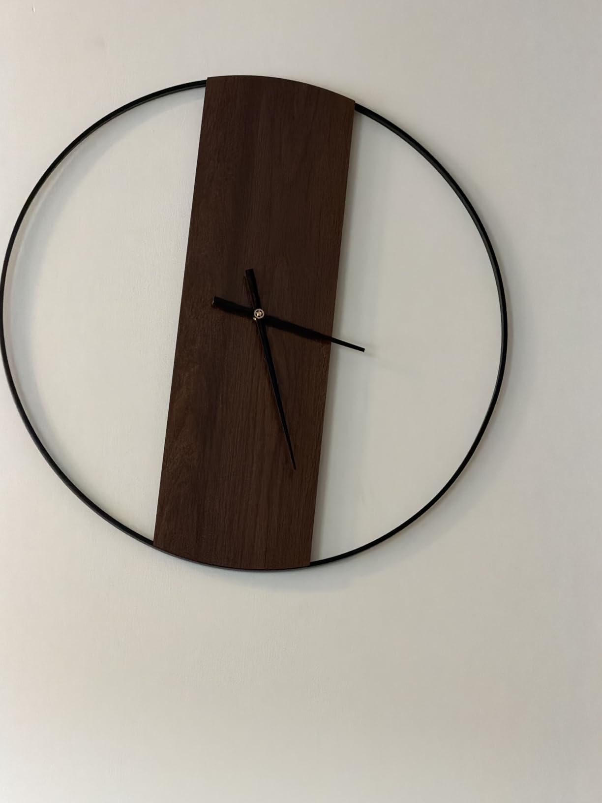 Cuspin Large Wall Clock for Living Room Decor 30 Inch Black Metal Clocks customer photo 1