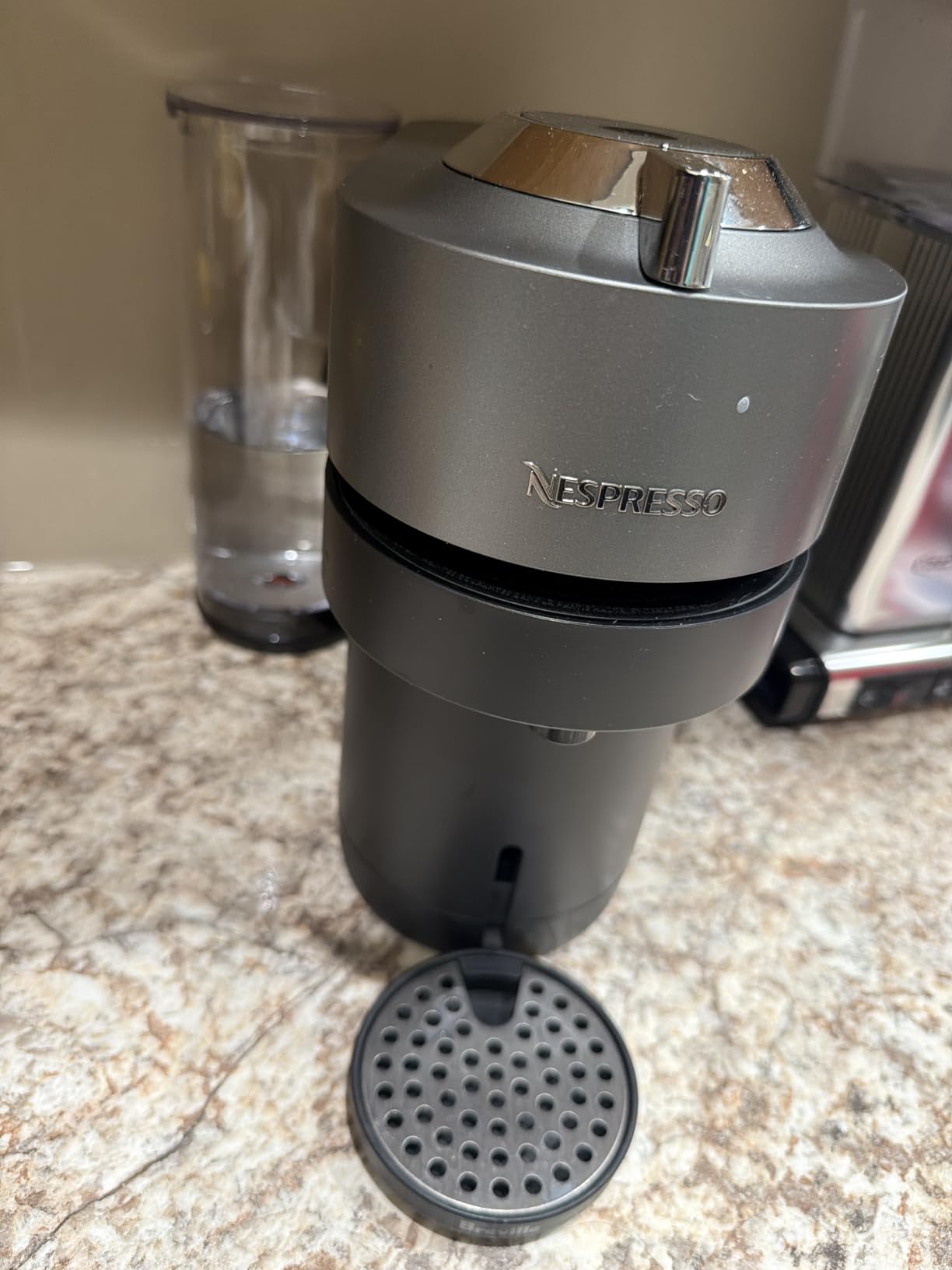 Nespresso Vertuo Pop+ Deluxe Coffee Machine with Frother, Matte Black Gold customer photo 1