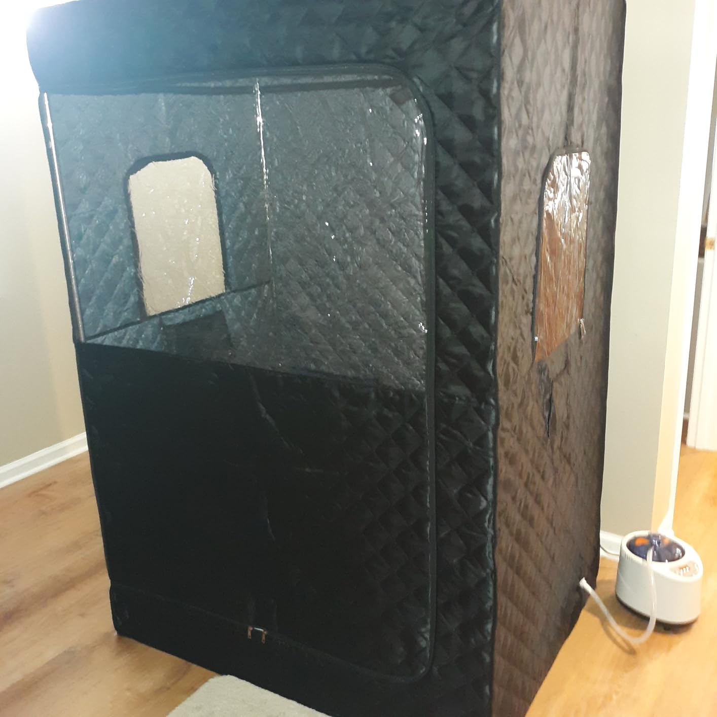 Tehanld 2 Person Portable Steam Sauna for Home, Black customer photo 2