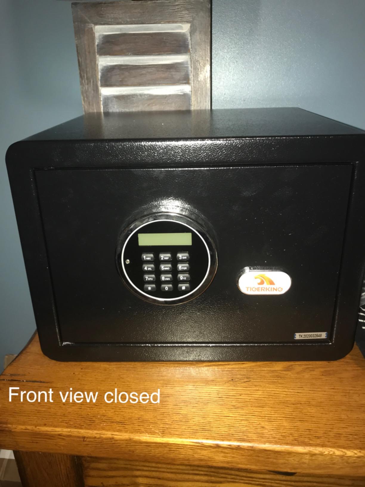 TIGERKING Small Drop Safe, White Cash Depository Safe, 1.2 Cu Ft customer photo 1