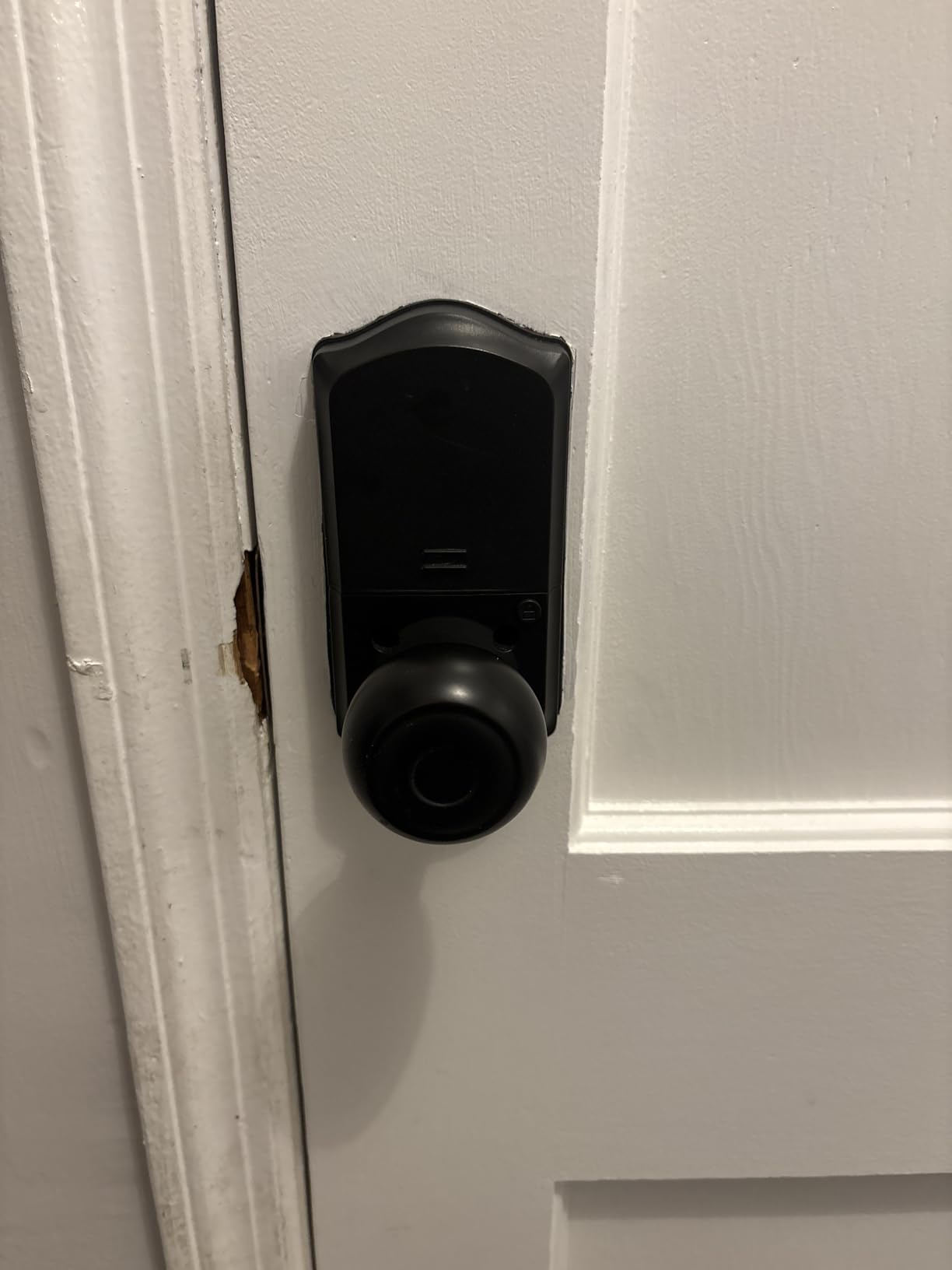 Veise VE018 Fingerprint Keypad Smart Door Knob Handle Lock, Satin Nickel customer photo 1