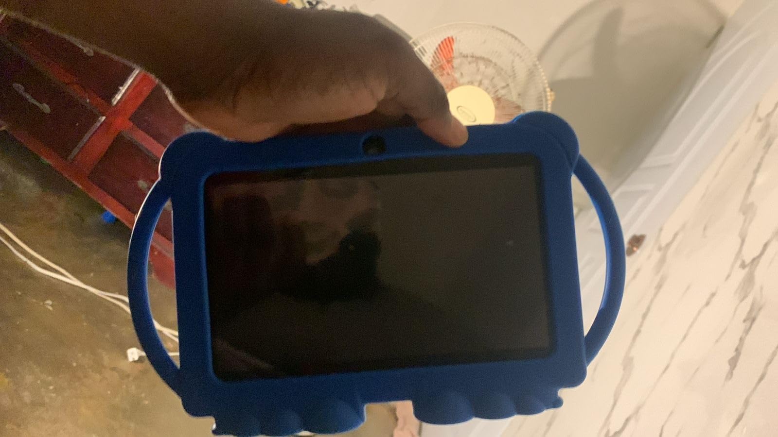 Kids Tablet 7 inch for Boys Girls Android Tablets for Kids, 4GB RAM 32GB ROM Toddler Tablet, WIFI Bluetooth, Safety Eye IPS Screen, Parental Control, Dual Camera Shockproof Case for Educational Games customer photo 1
