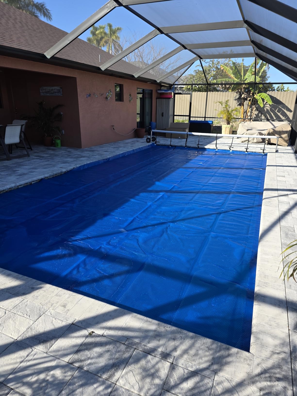 Real Relax 16 mil Solar Pool Cover, 12 x 24 ft Rectangle Bubble Blanket customer photo 1