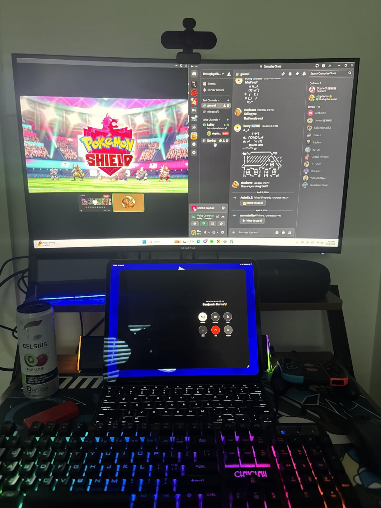Amzfast 49 Inch Curved Monitor 120Hz DQHD (5120x1440) Ultrawide Gaming Monitor, 120% sRGB, 1500R, 1ms MPRT, HDR, Adaptive Sync, PIP/PBP, Height Adjustable, HDMI 2.0/DP 1.4, VESA 75x75, AMZG49C7U customer photo 1