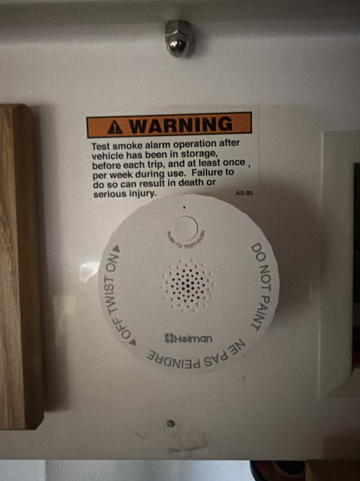 Heiman Smoke Detector, Photoelectric Battery Powered Smoke Alarm for Home customer photo 2