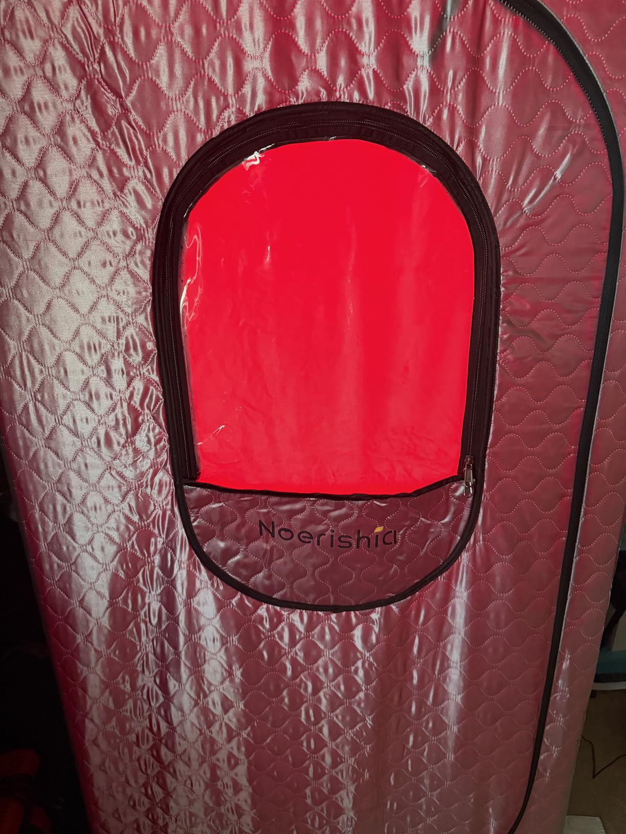 Portable Steam Sauna Box with Red Light Therapy for Home Gym Relaxation | 660nm & 850nm Infrared Tech, Easy Set-up, Roomy Interior, Rapid Heating for Personal Spa Wellness customer photo 1